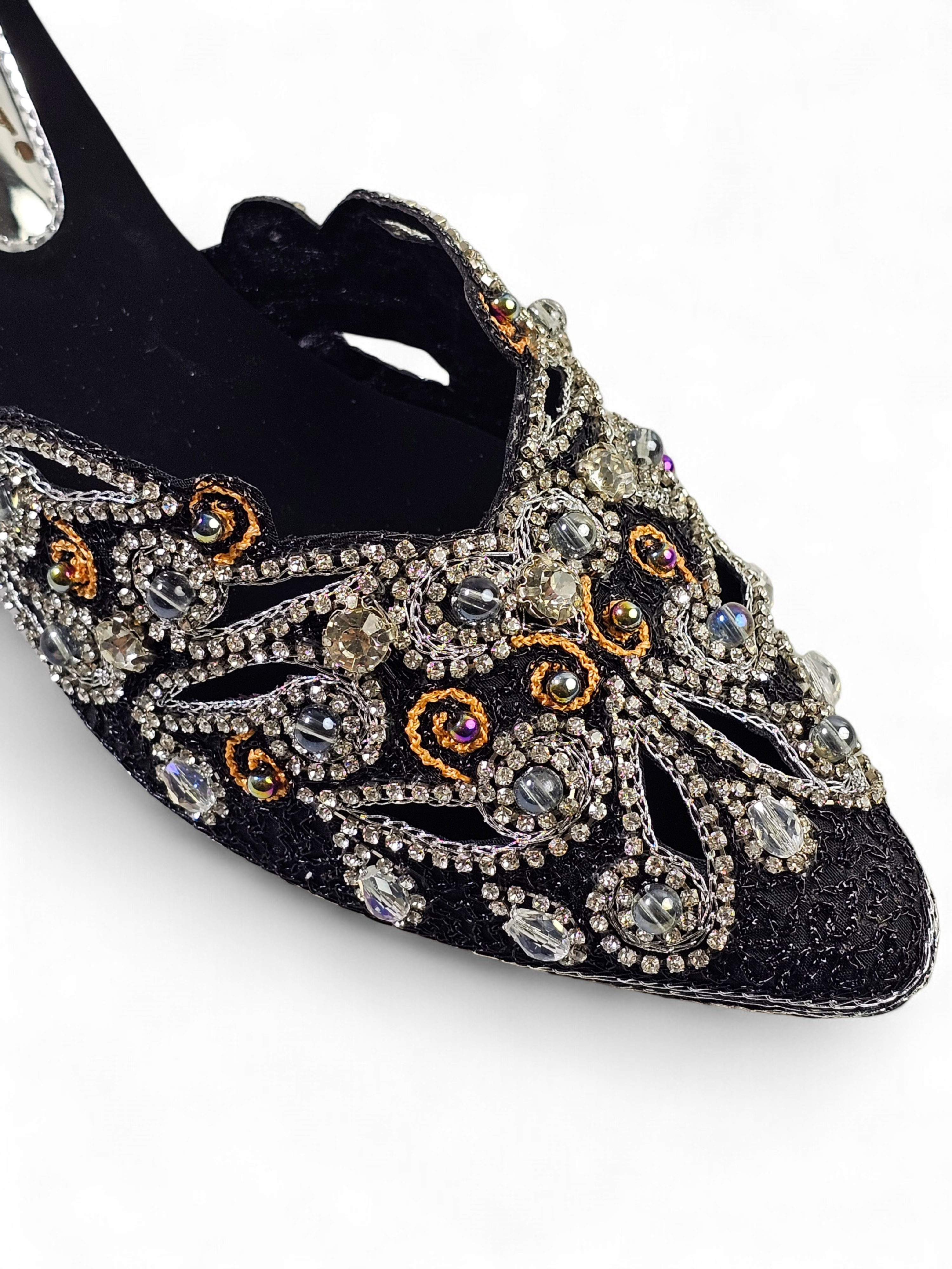 Mule 9697 Preto Azul Salto Médio