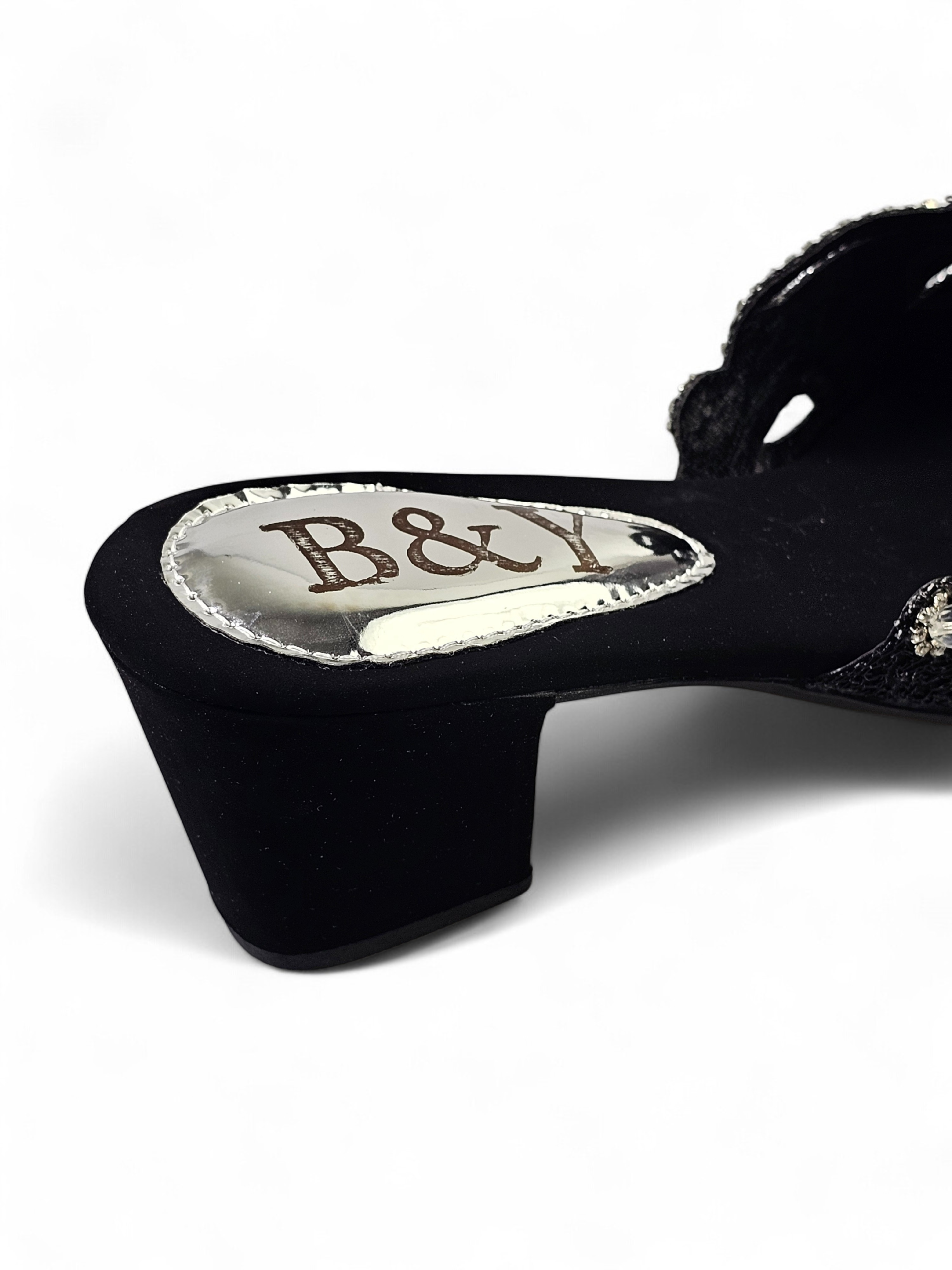 Mule 9697 Preto Azul Salto Médio