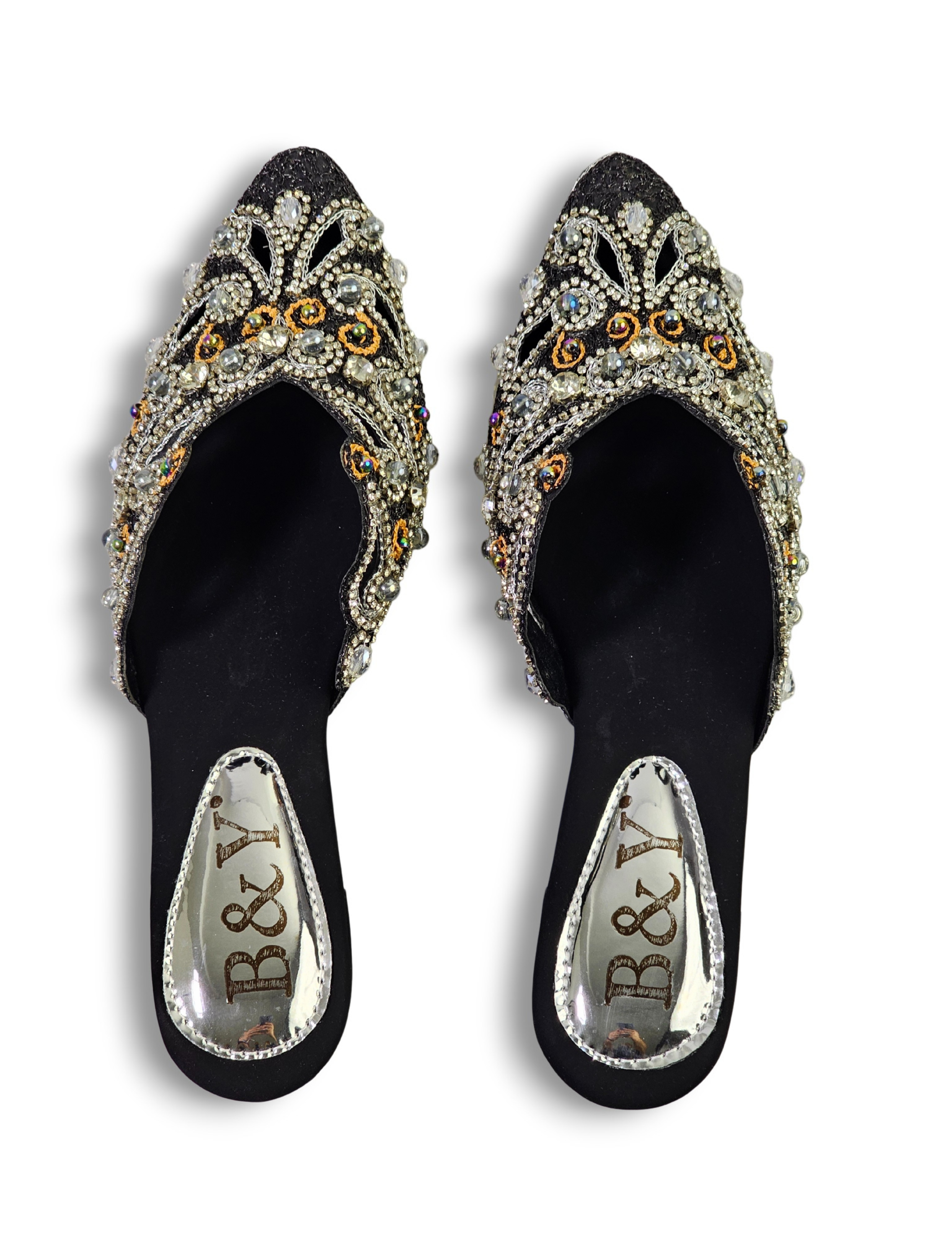 Mule 9697 Preto Azul Salto Médio