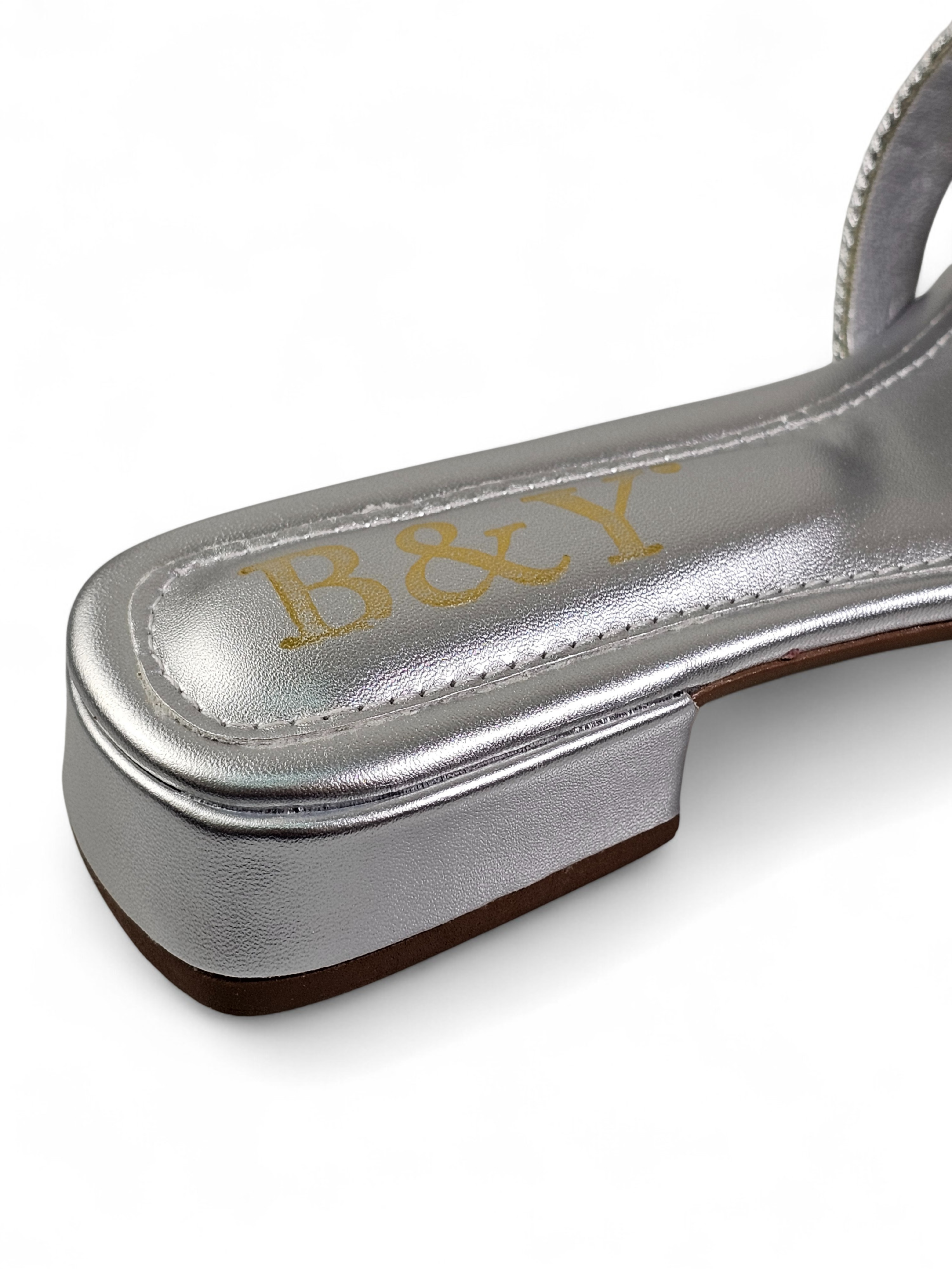 Tamanco 1239 Prata Salto Baixo