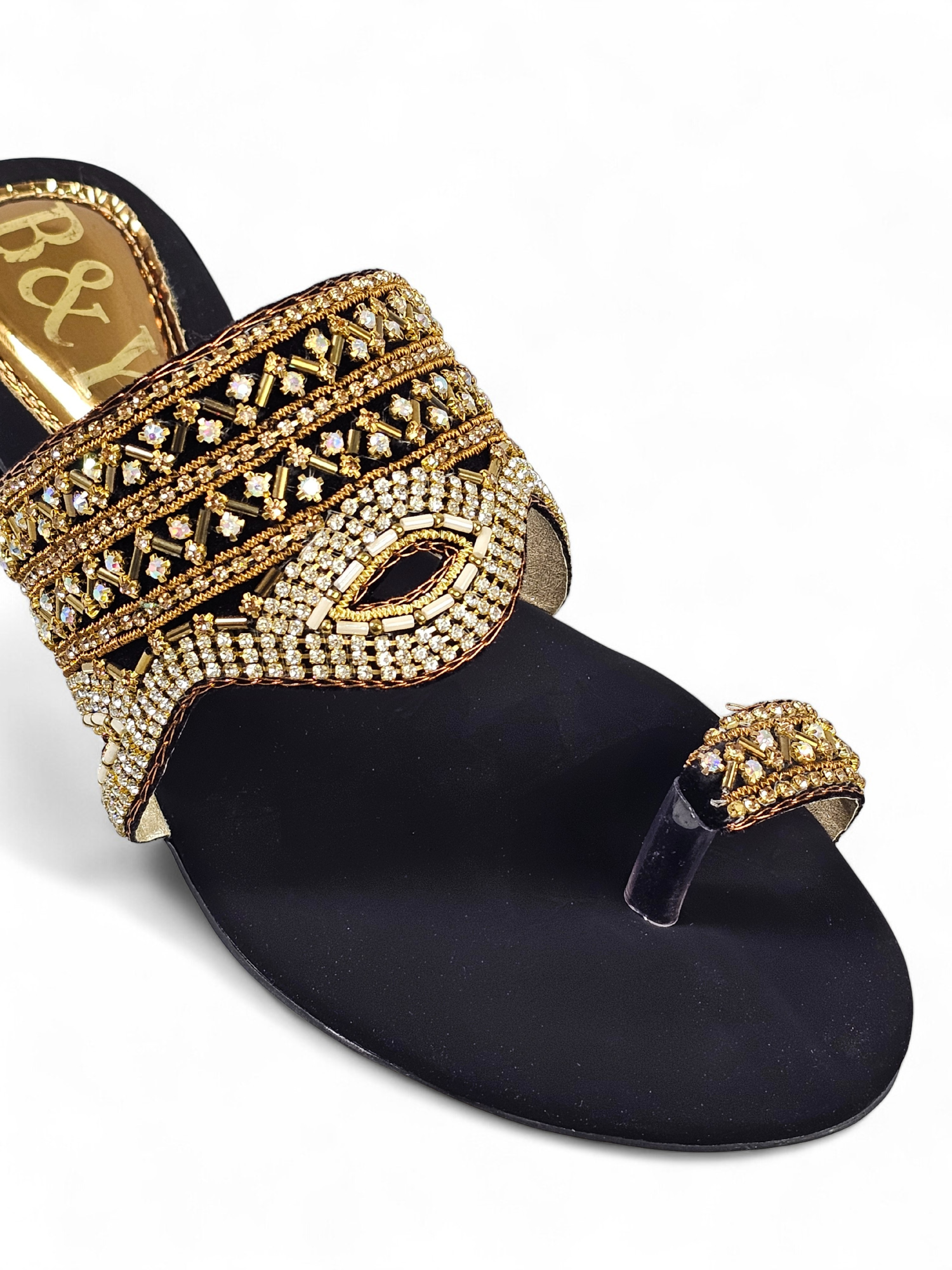 Tamanco 9503 Preto Salto Bloco