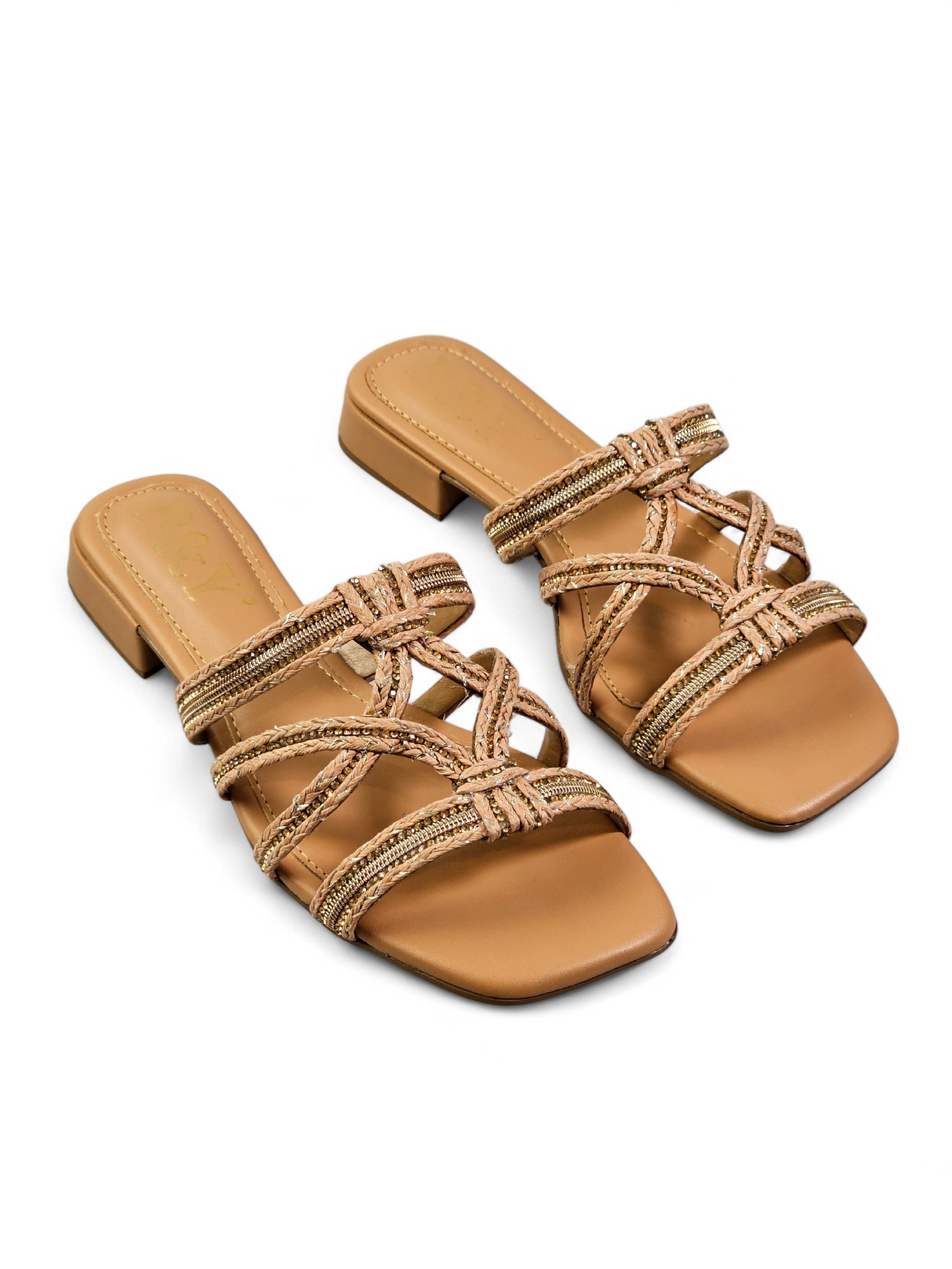 Tamanco 1237 Nude Salto Baixo