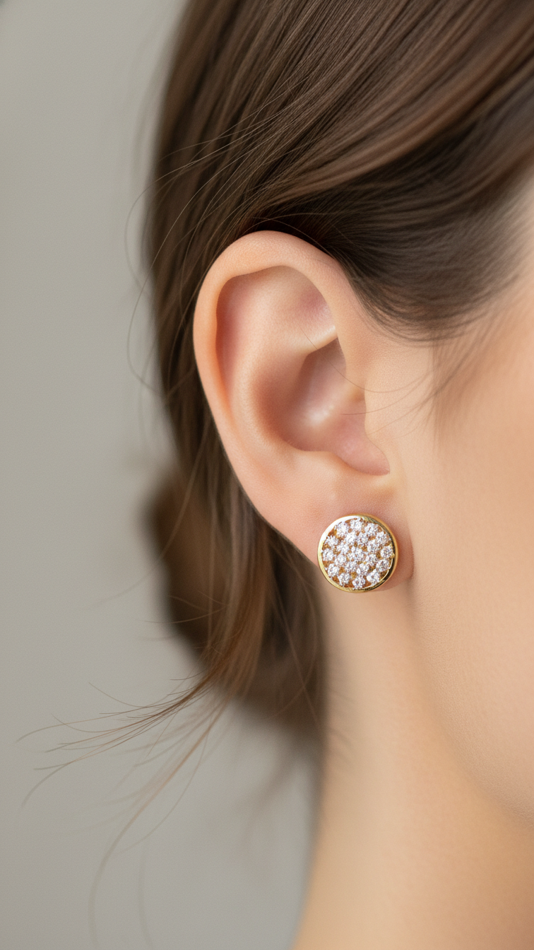 Brinco Zirconia Dourado 029