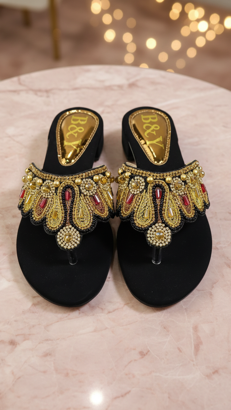 Chinelo 9622 Preto Salto Bloco