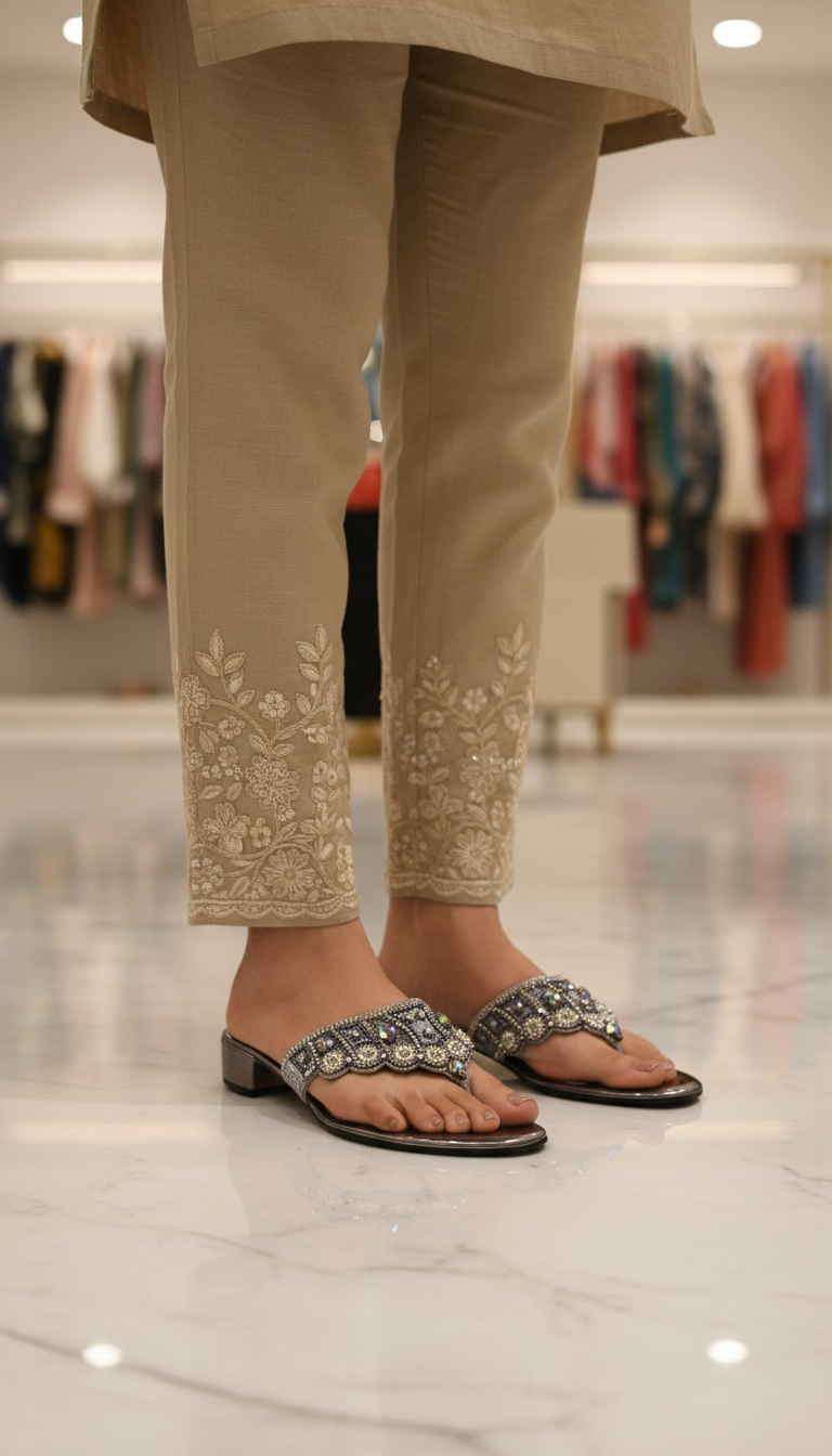 Chinelo 9840 Prata Salto Bloco 3 cm