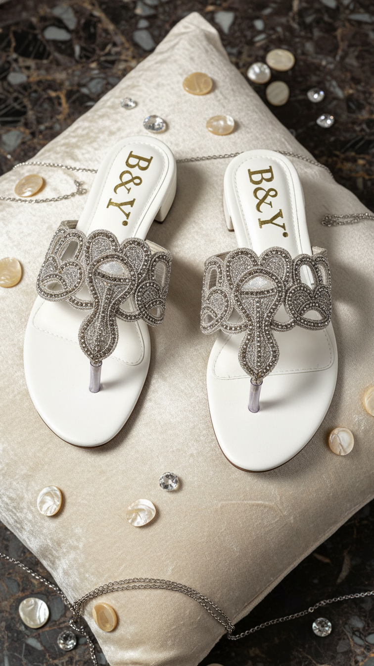 Chinelo 9812 Branco Salto Bloco