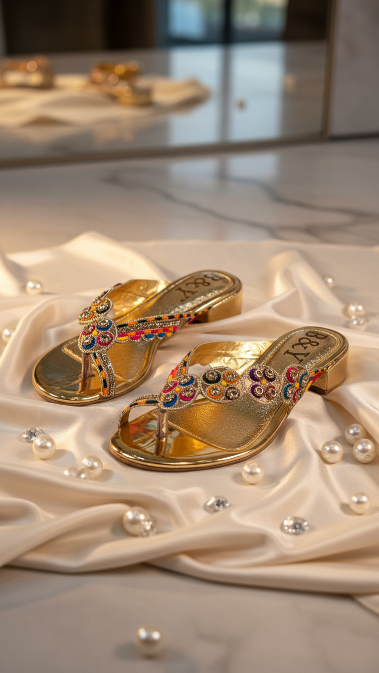 Chinelo 9820 Bronze Salto Bloco