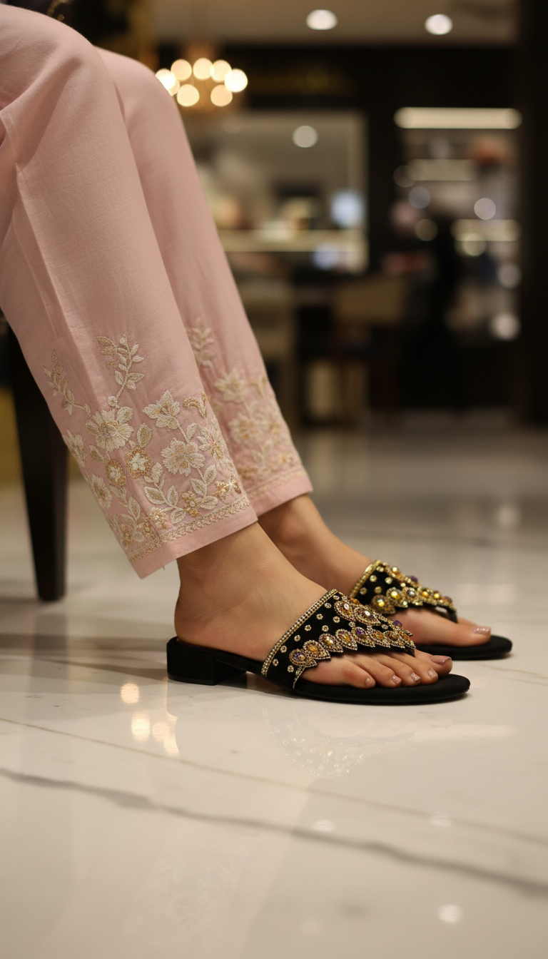 Chinelo 9763 Preto Salto Bloco