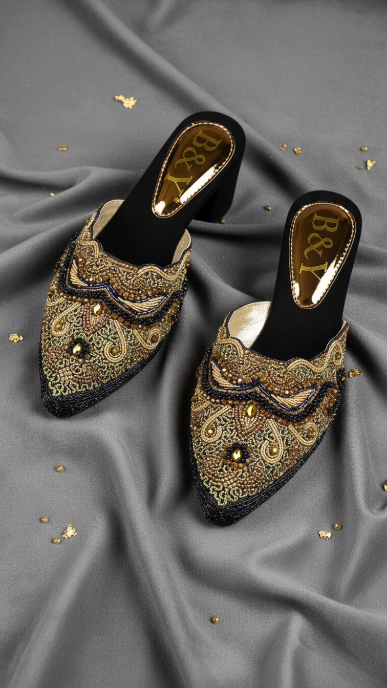 Mule 9838 Preto Salto Médio