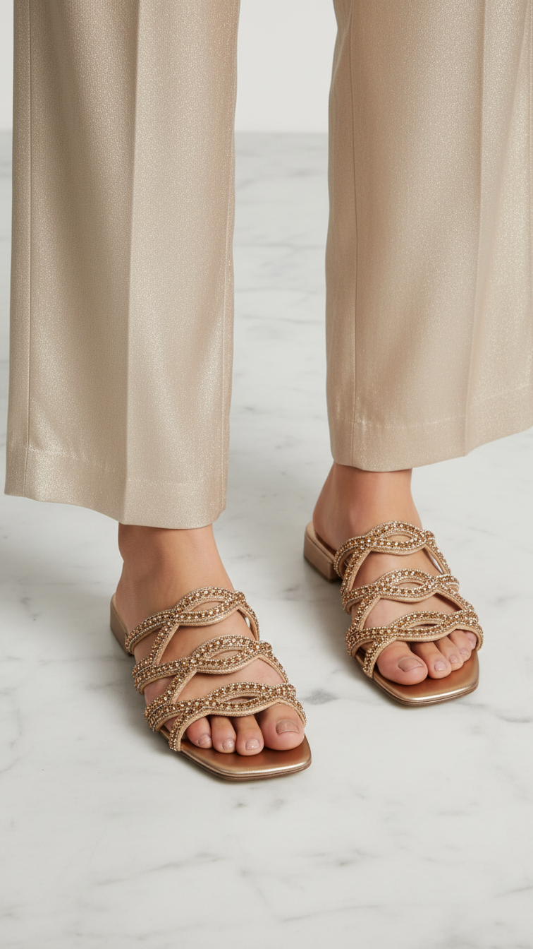 Tamanco 3010 Bronze Salto Bloco