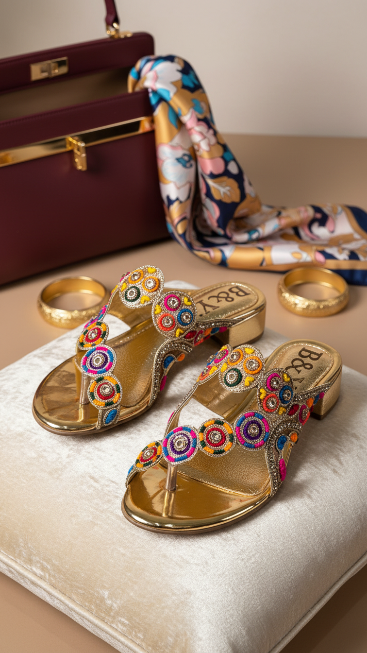 Chinelo 9295 Bronze Salto Bloco