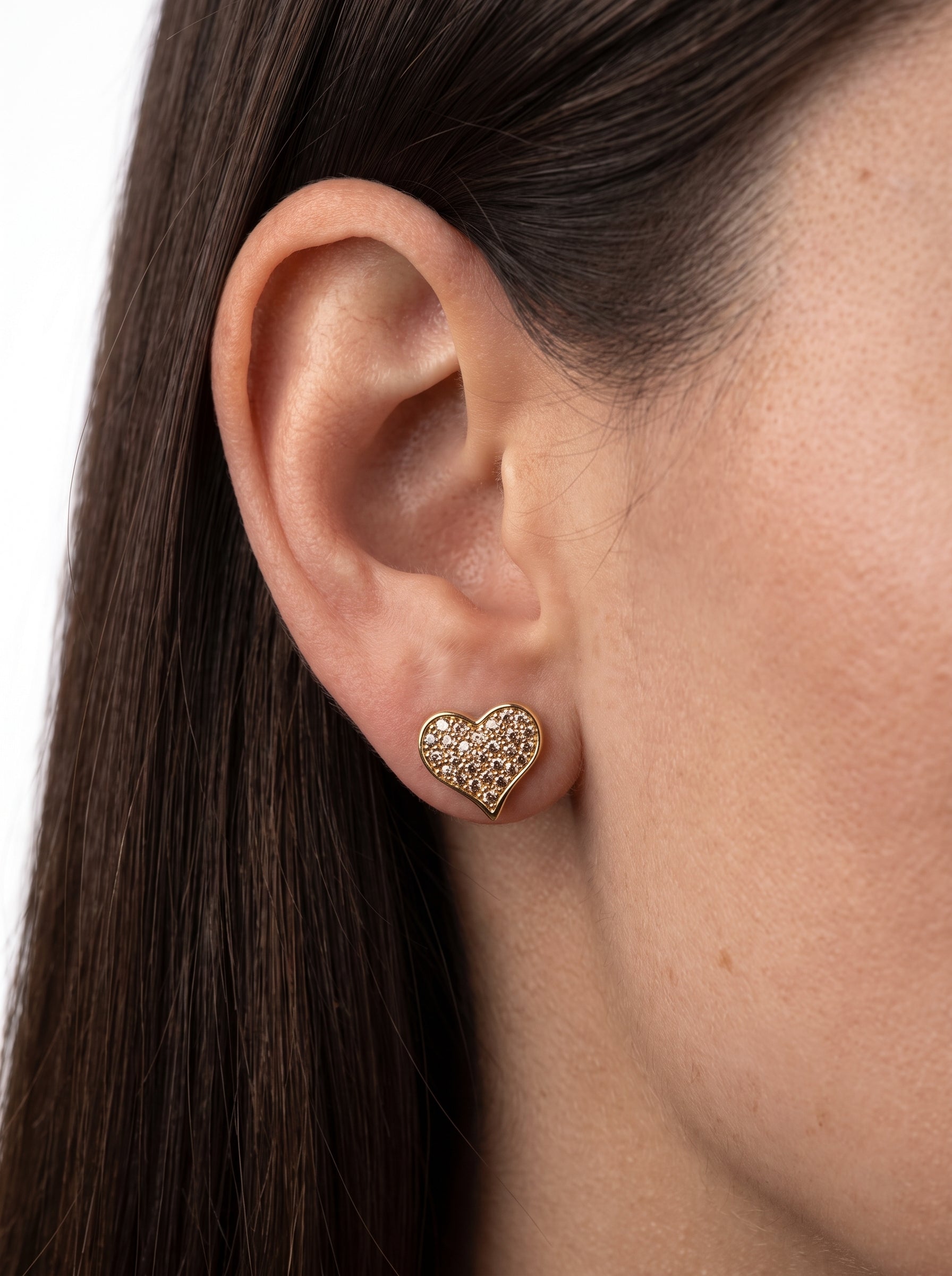 Brinco Cristal Zirconia Dourado 2001