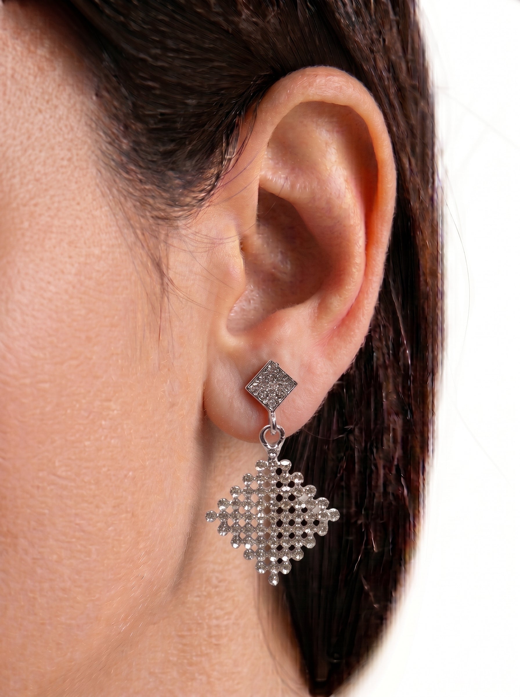 Brinco Cristal Zirconia Prata 2011