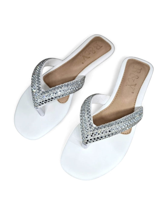 Chinelo 1222 Branco Sem Salto