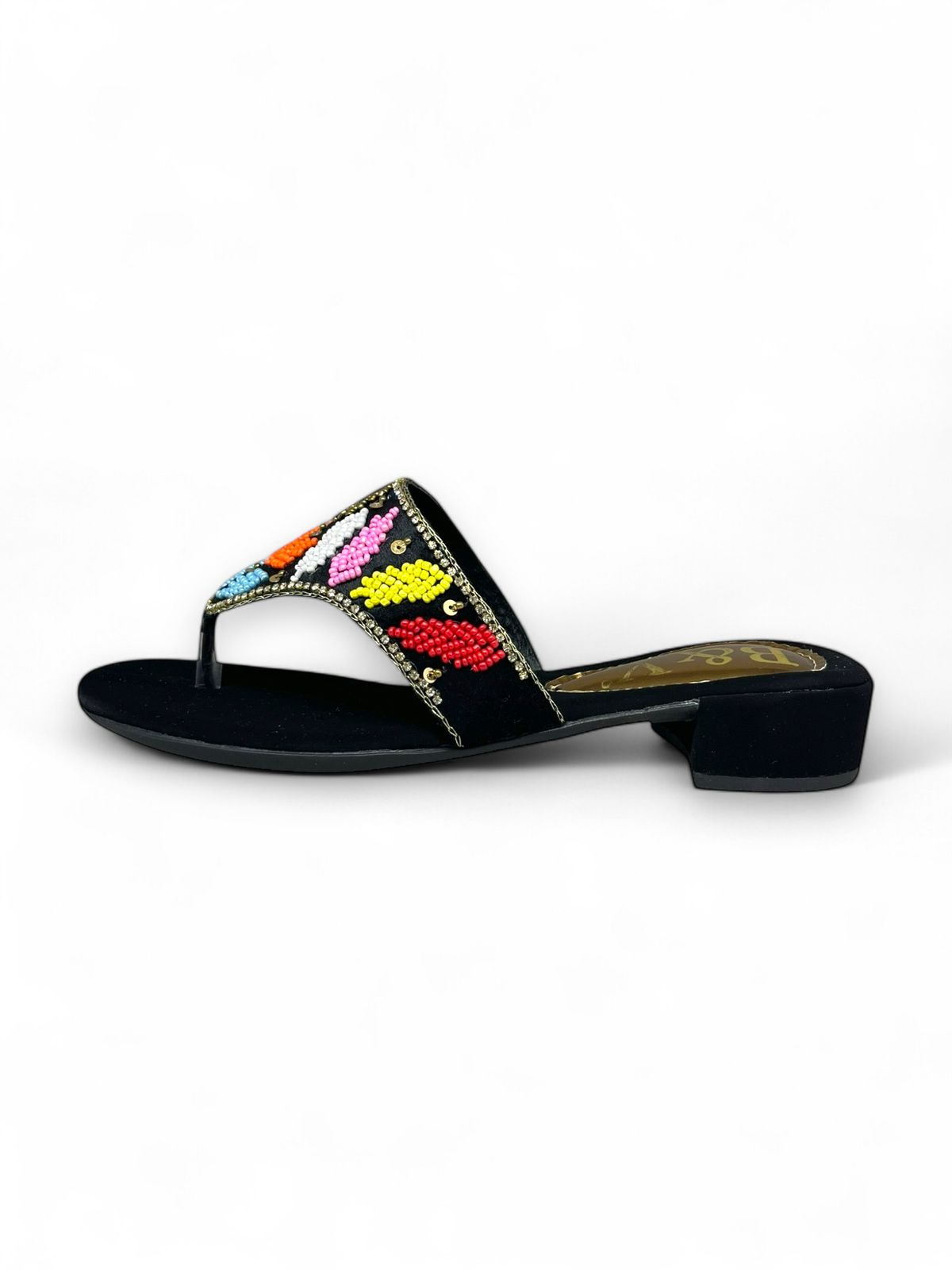 Chinelo 9762 Preto Salto Bloco