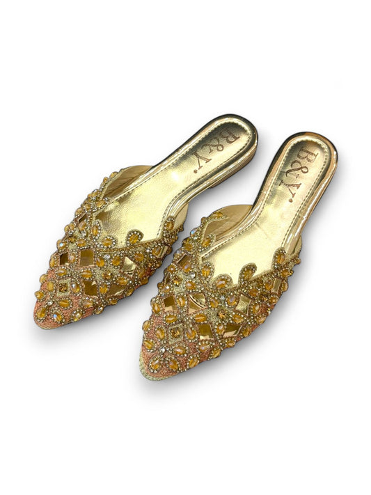 Mule 9183 Dourado Sem Salto