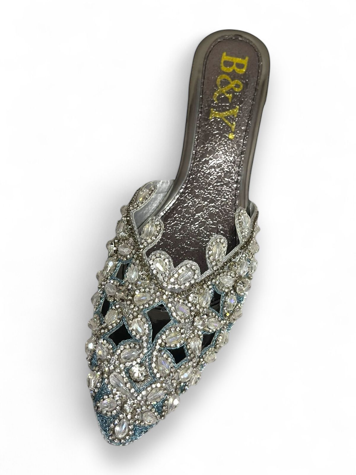 Mule 9183 Prata Salto Médio