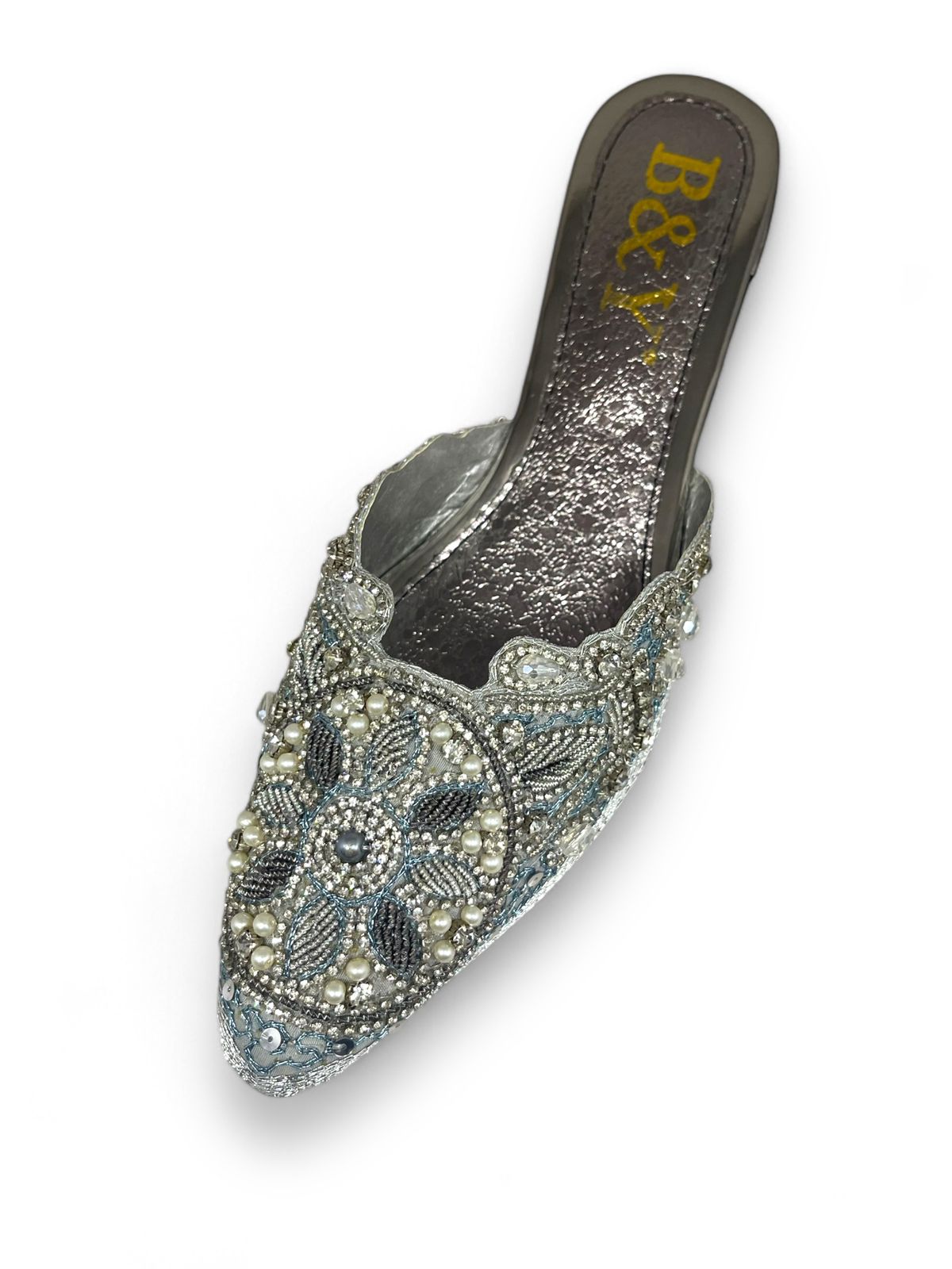 Mule 9210 Prata Salto Médio