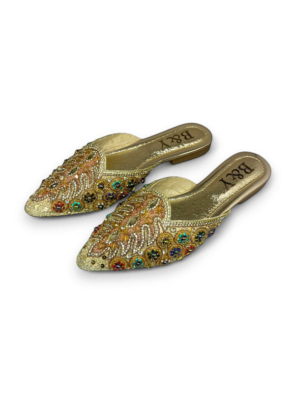 Mule 9519 Dourado Sem Salto