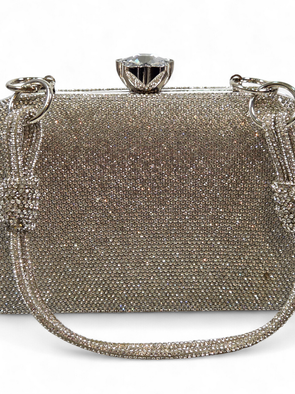 Bolsa Clutch Cristal Prata 1052