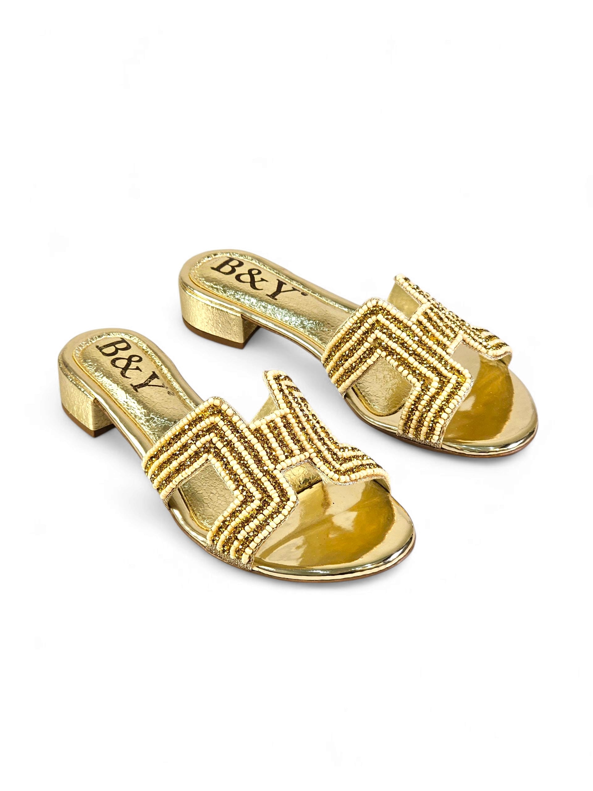 Tamanco 9135 Toque de Ouro Salto Bloco