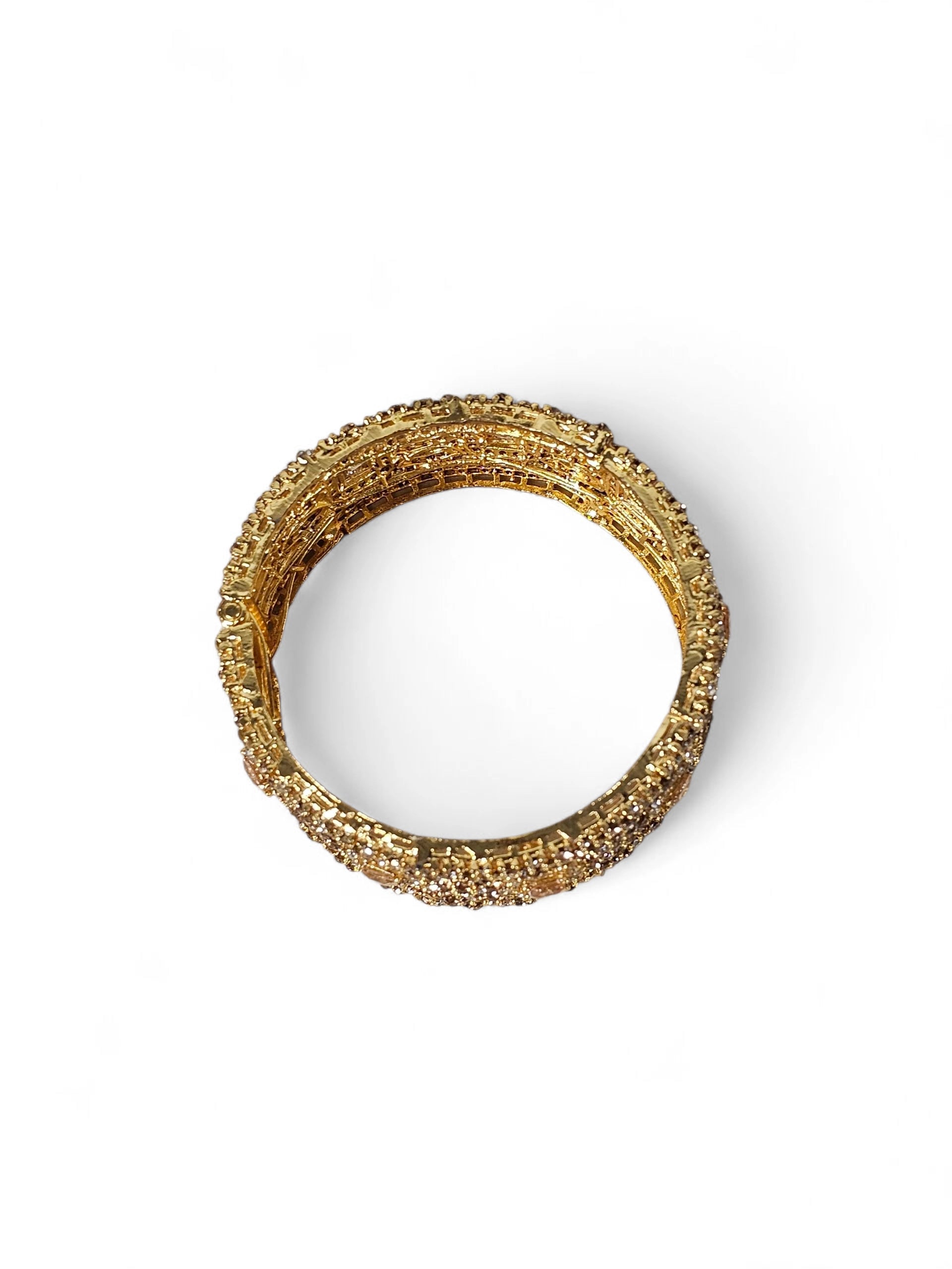 Bracelete Dourado Semi Joia 010