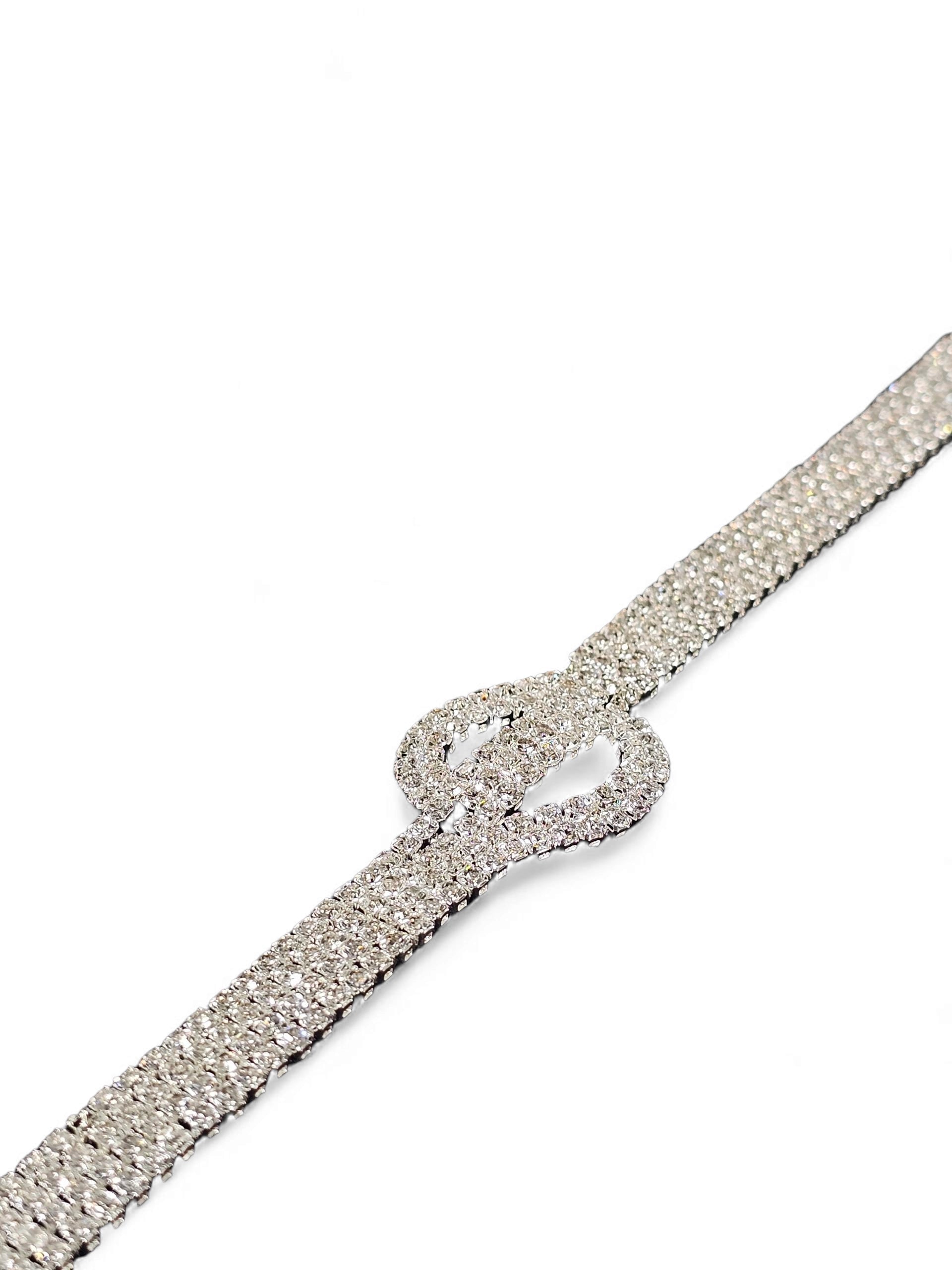 Pulseira Cristal Prata 005