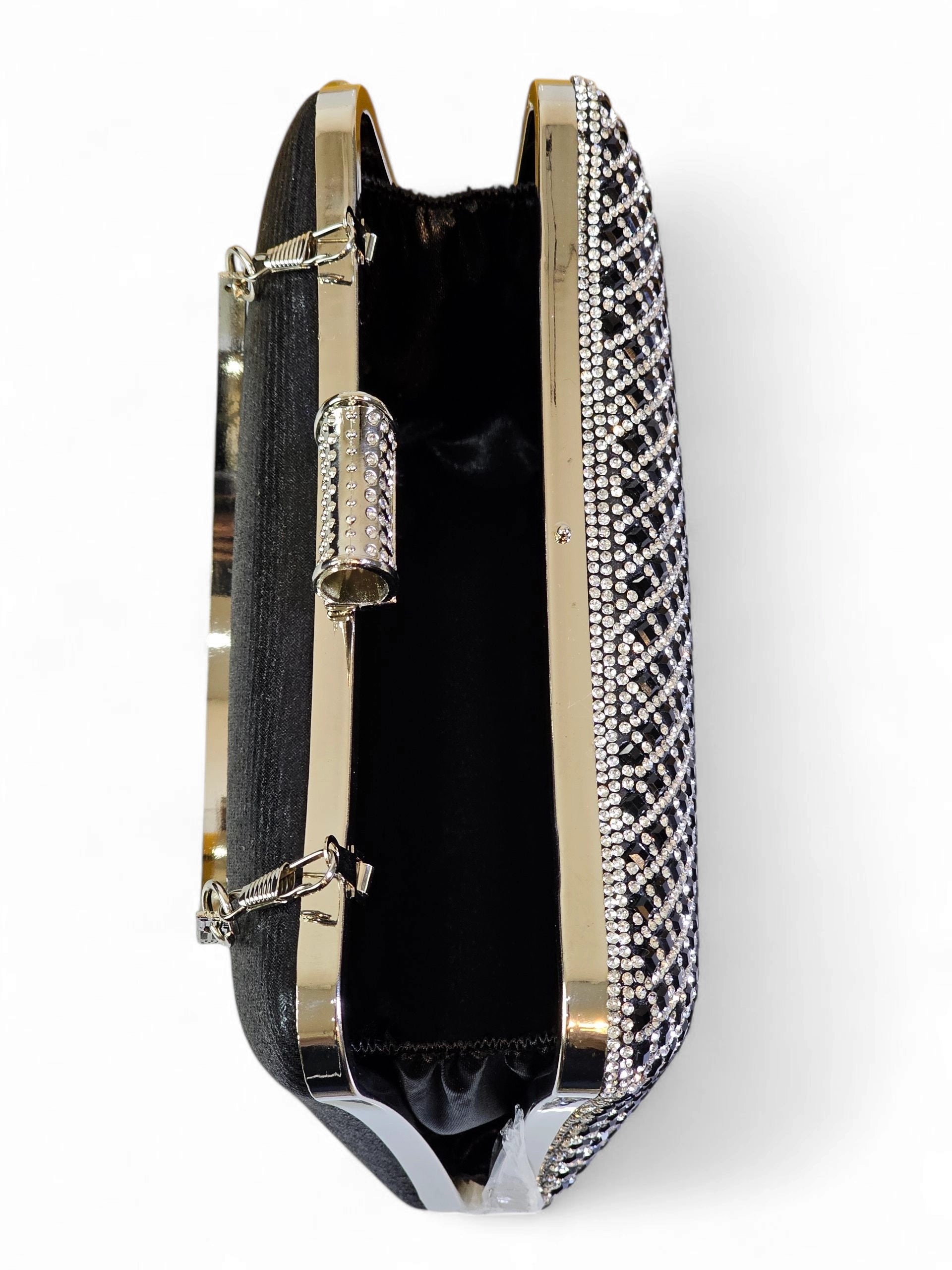 Bolsa Clutch Cristal Prata 1007