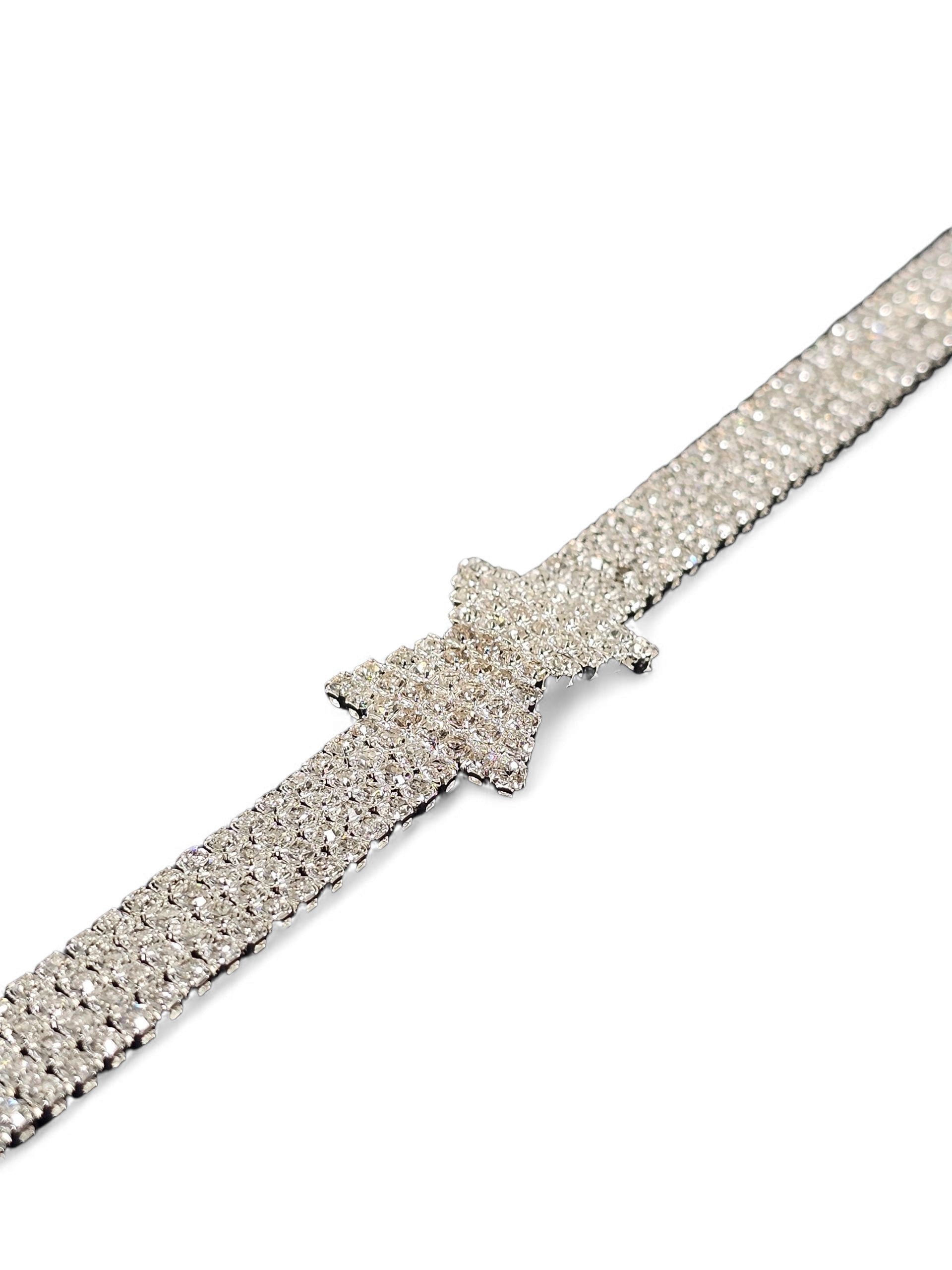 Pulseira Cristal Prata 008