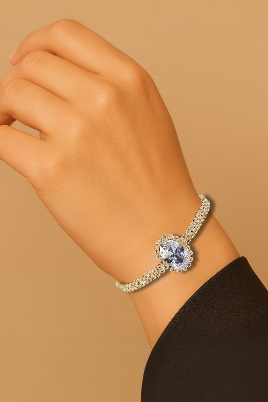 Pulseira Cristal Dourada 002