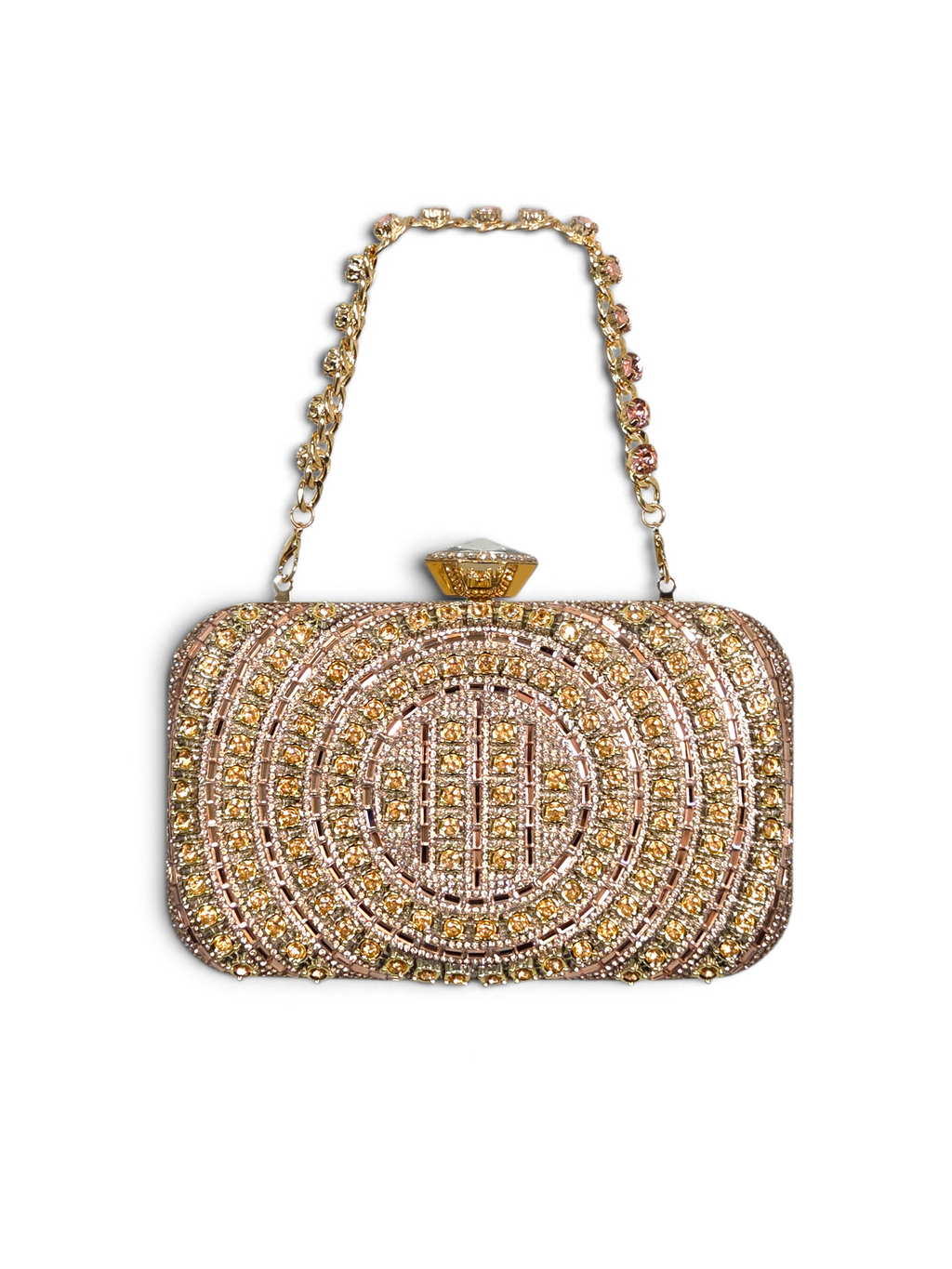 Bolsa Classic Clutch Cristal Champagne 1099