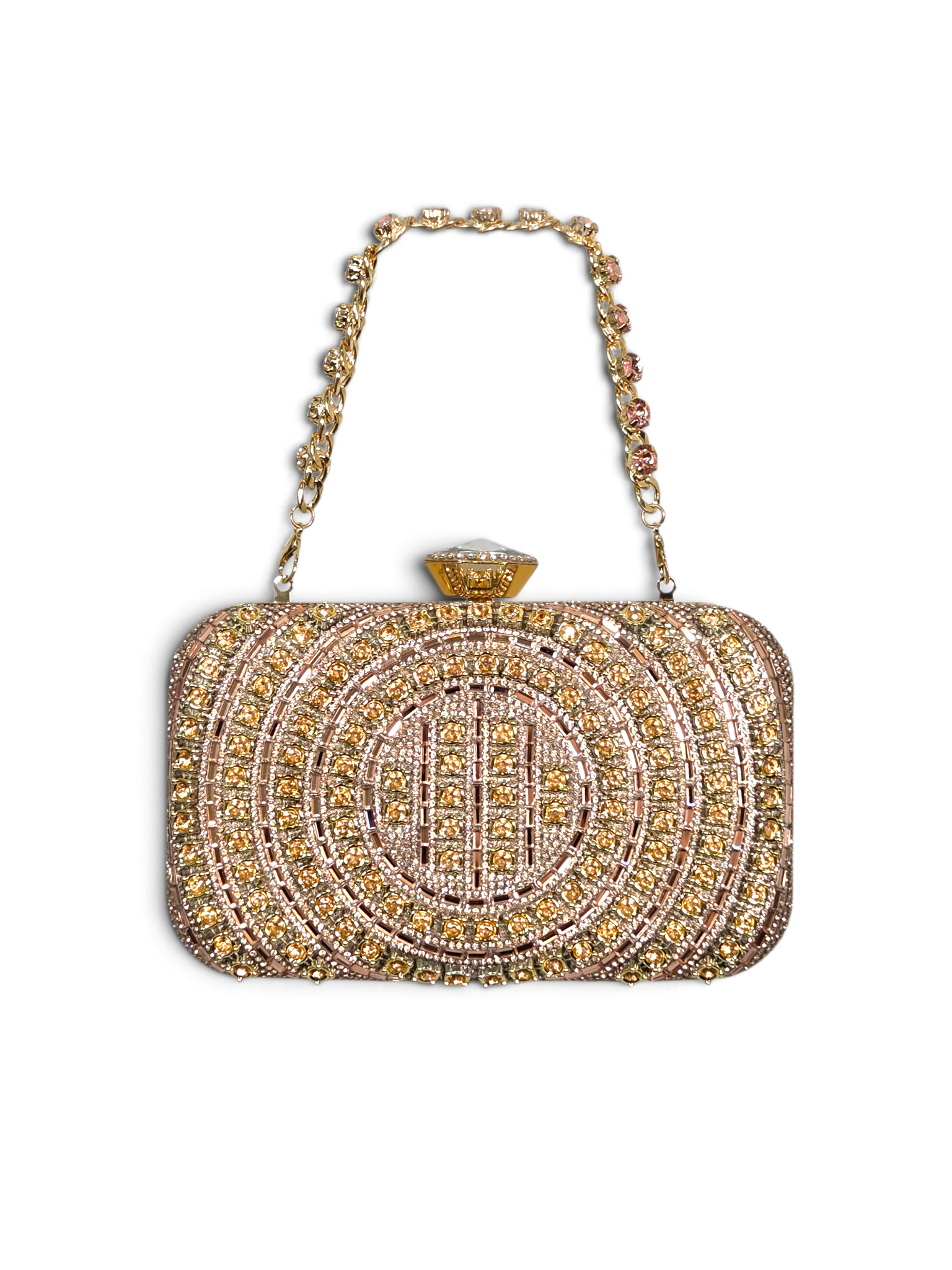 Bolsa Classic Clutch Cristal Champagne 1099