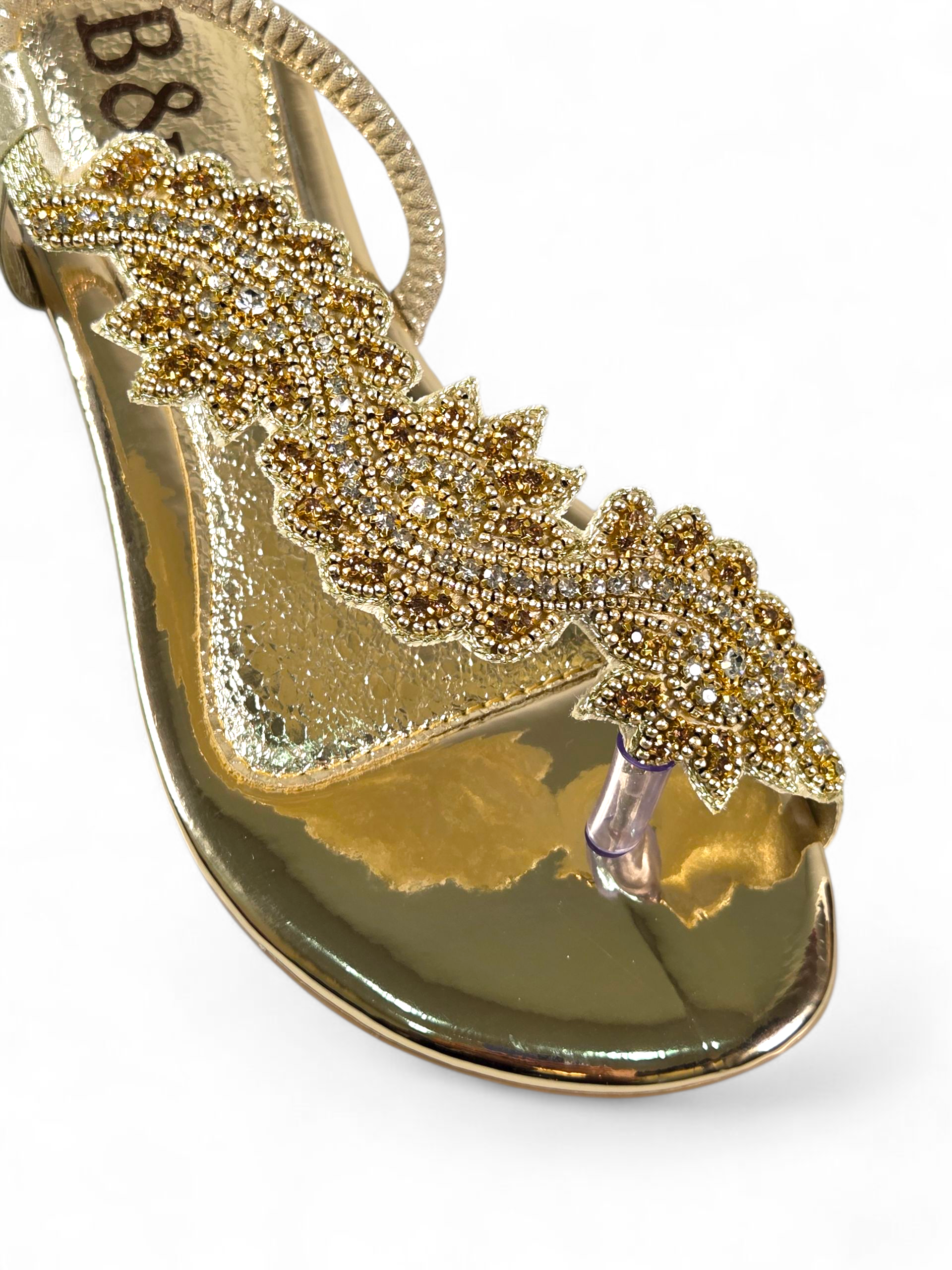 Sandália 8018 Dourado Sem Salto