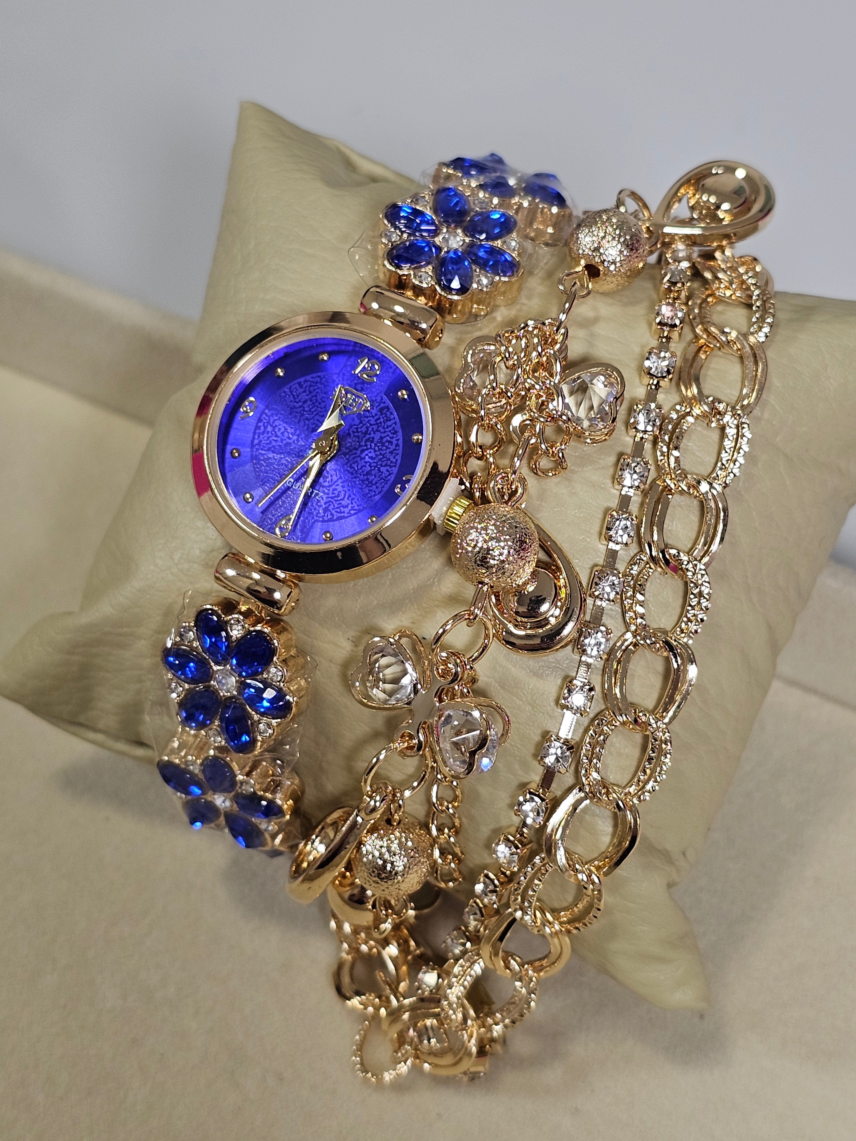 Relógio Prova d’Água com Pulseira Folheada 014