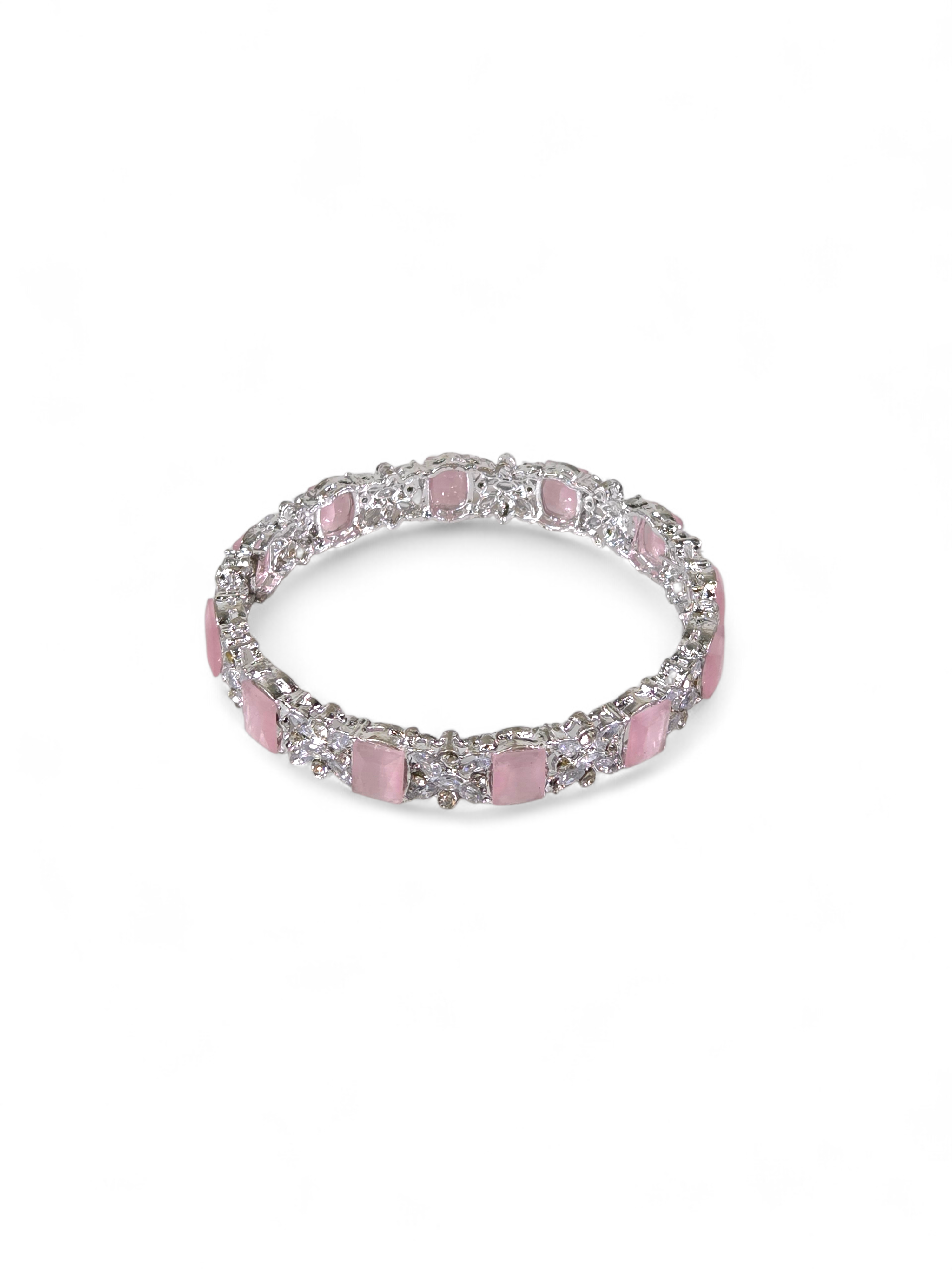 Bracelete Folheado Semi Joia Prata #1028