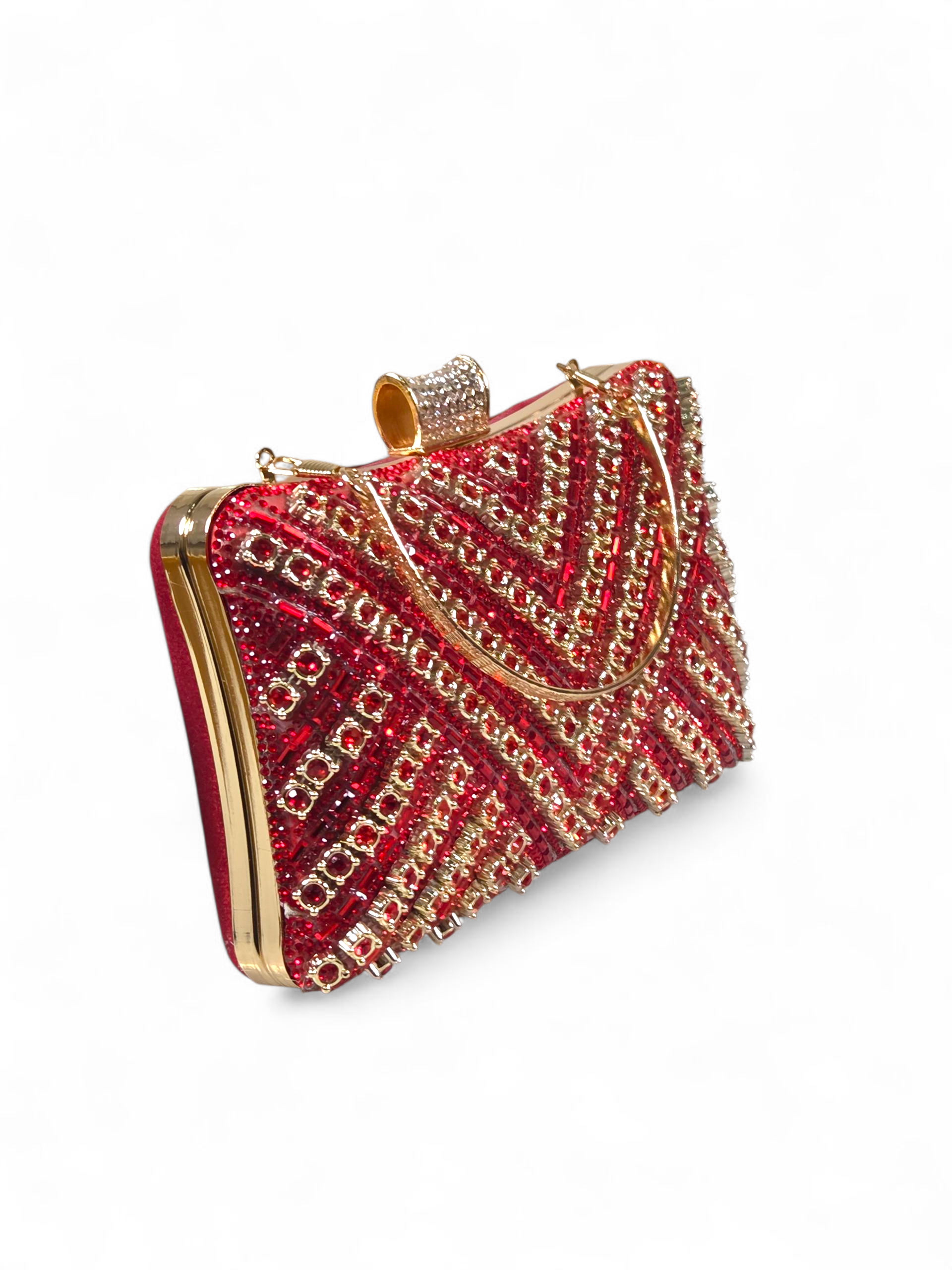 Bolsa Clutch Cristal Vermelho 1050