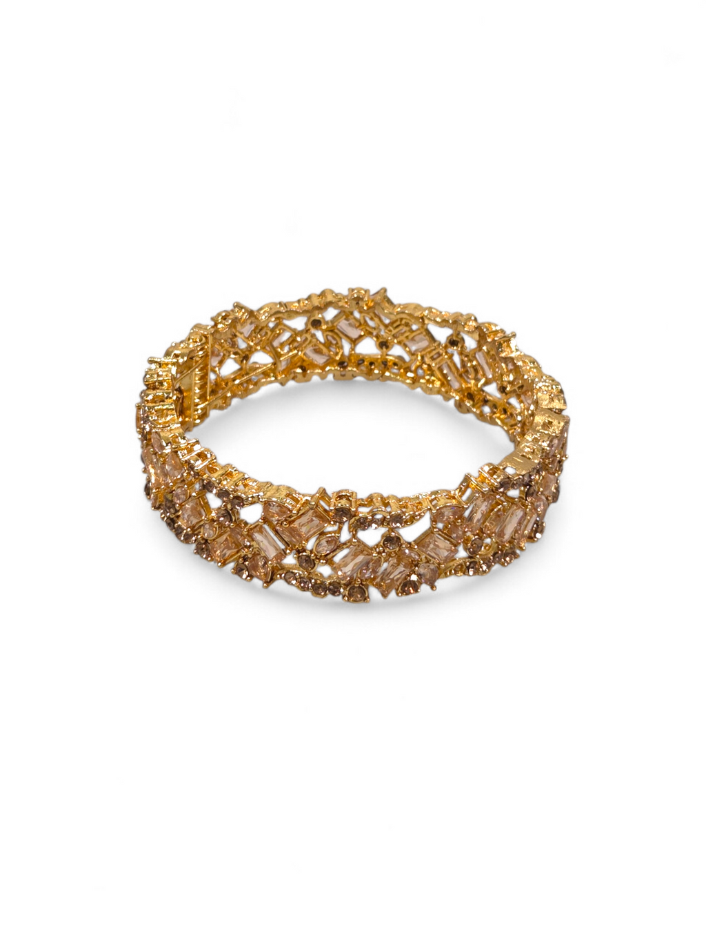 Bracelete Folheado Semi Joia Dourada #1068