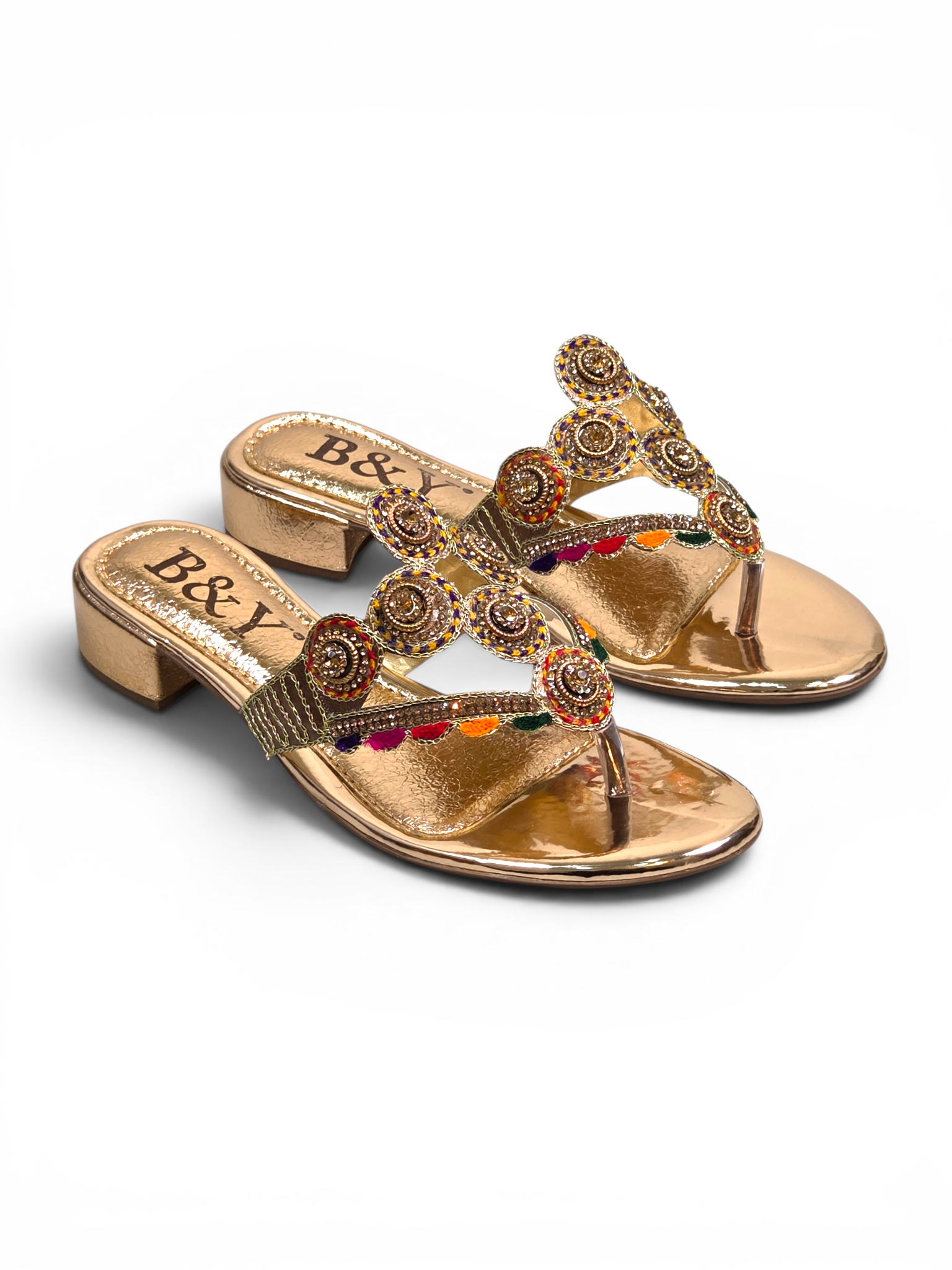 Chinelo 9319 Bronze Salto Bloco 3 cm