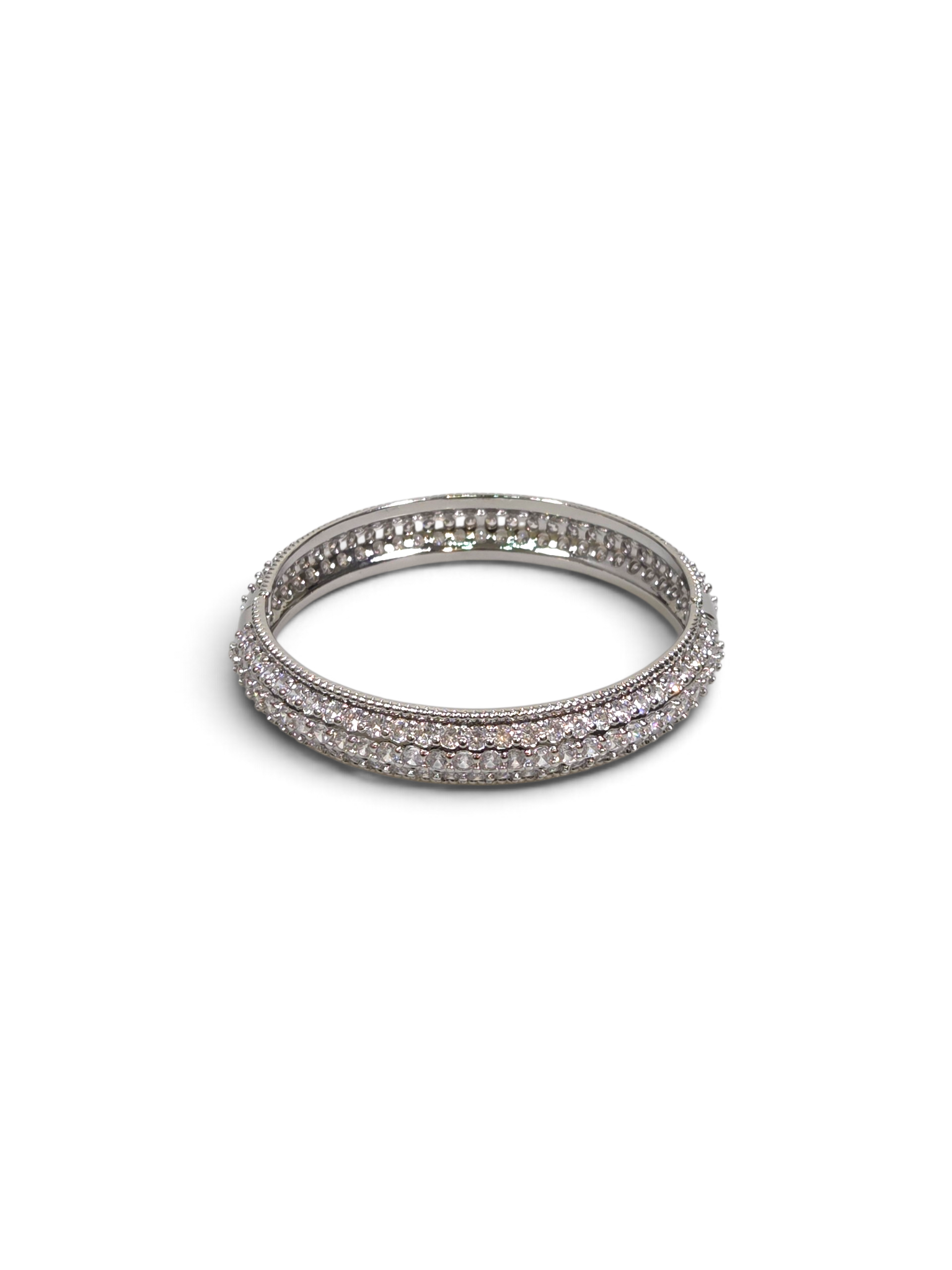 Pulseira Cristal Zirconia Prata 2017