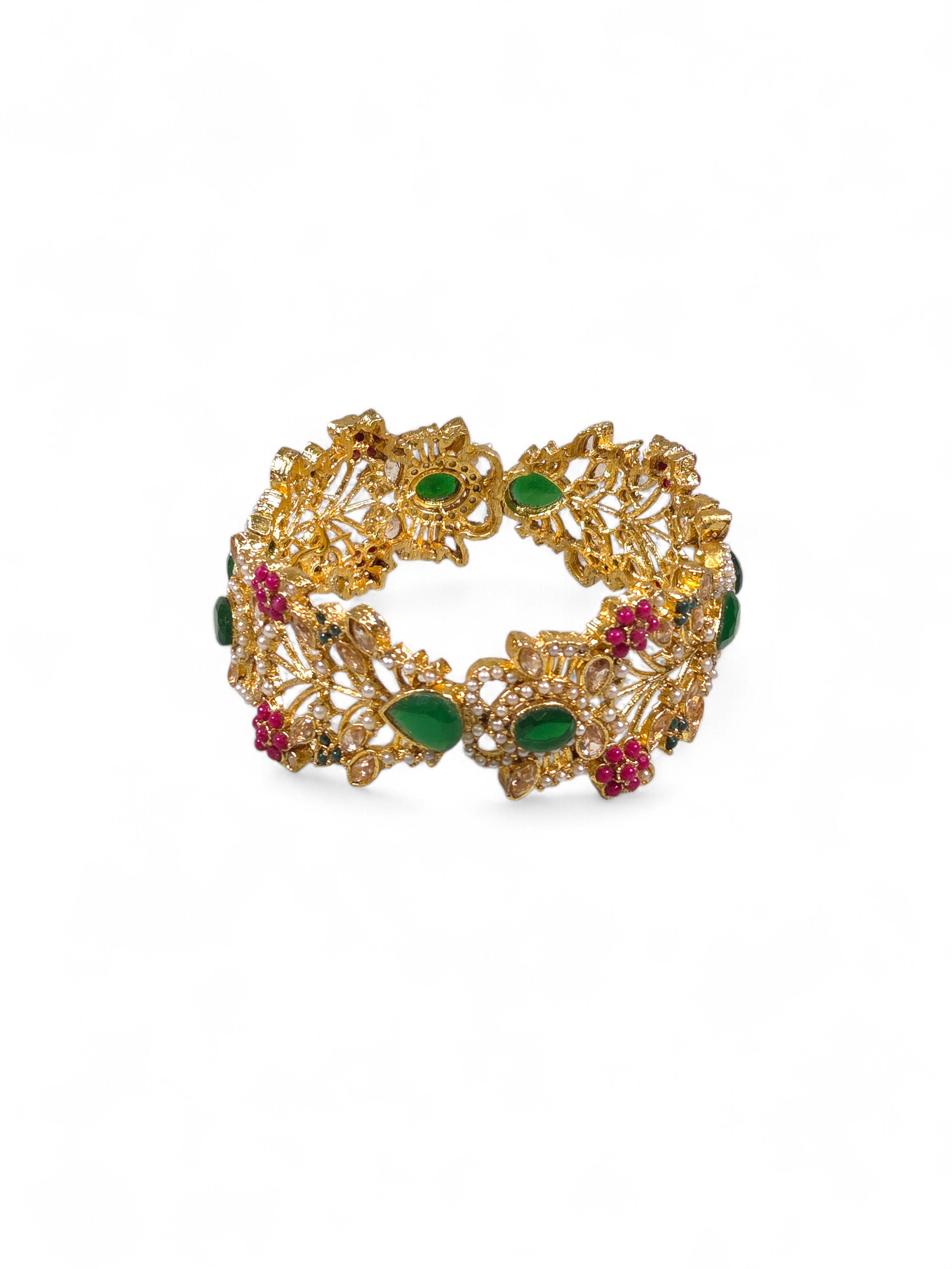Bracelete Folheado Semi Joia Dourado #1008