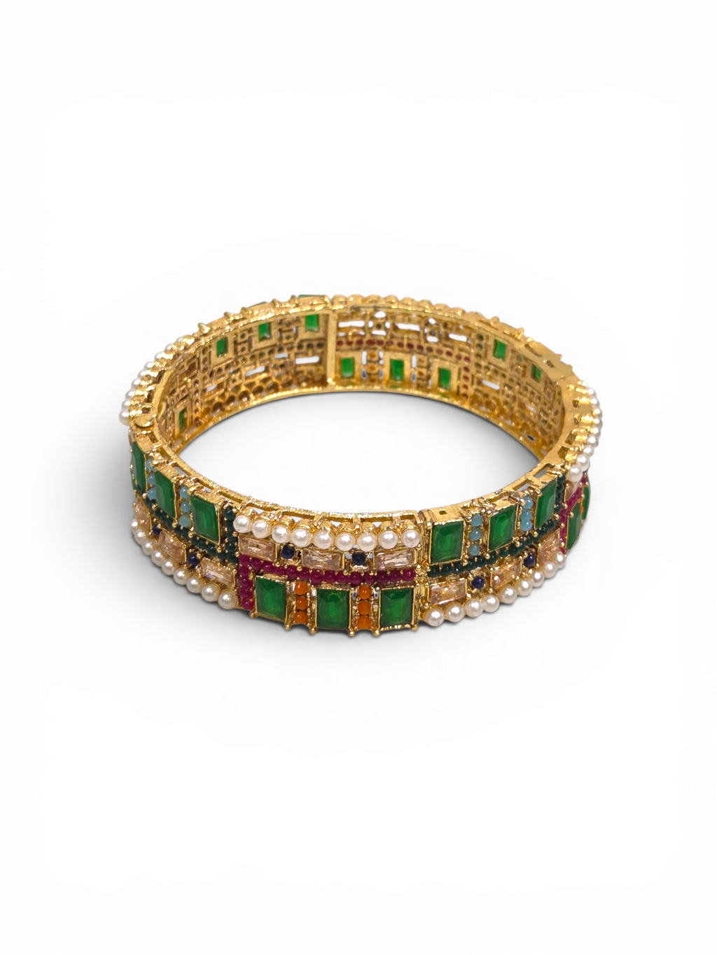 Bracelete Folheado Semi Joia Dourado #2004
