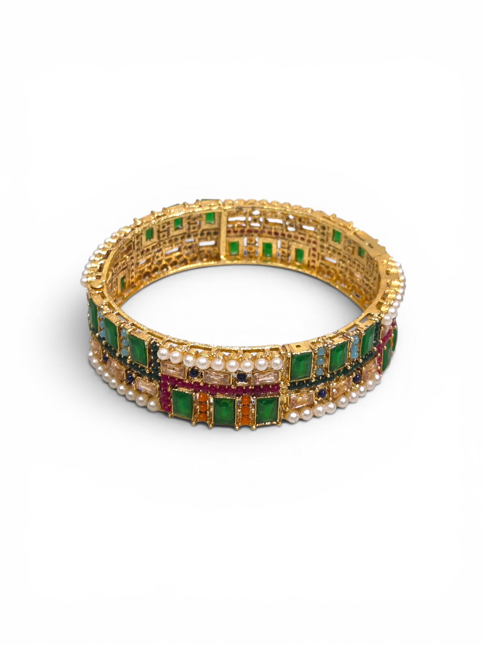 Bracelete Folheado Semi Joia Dourado #2004
