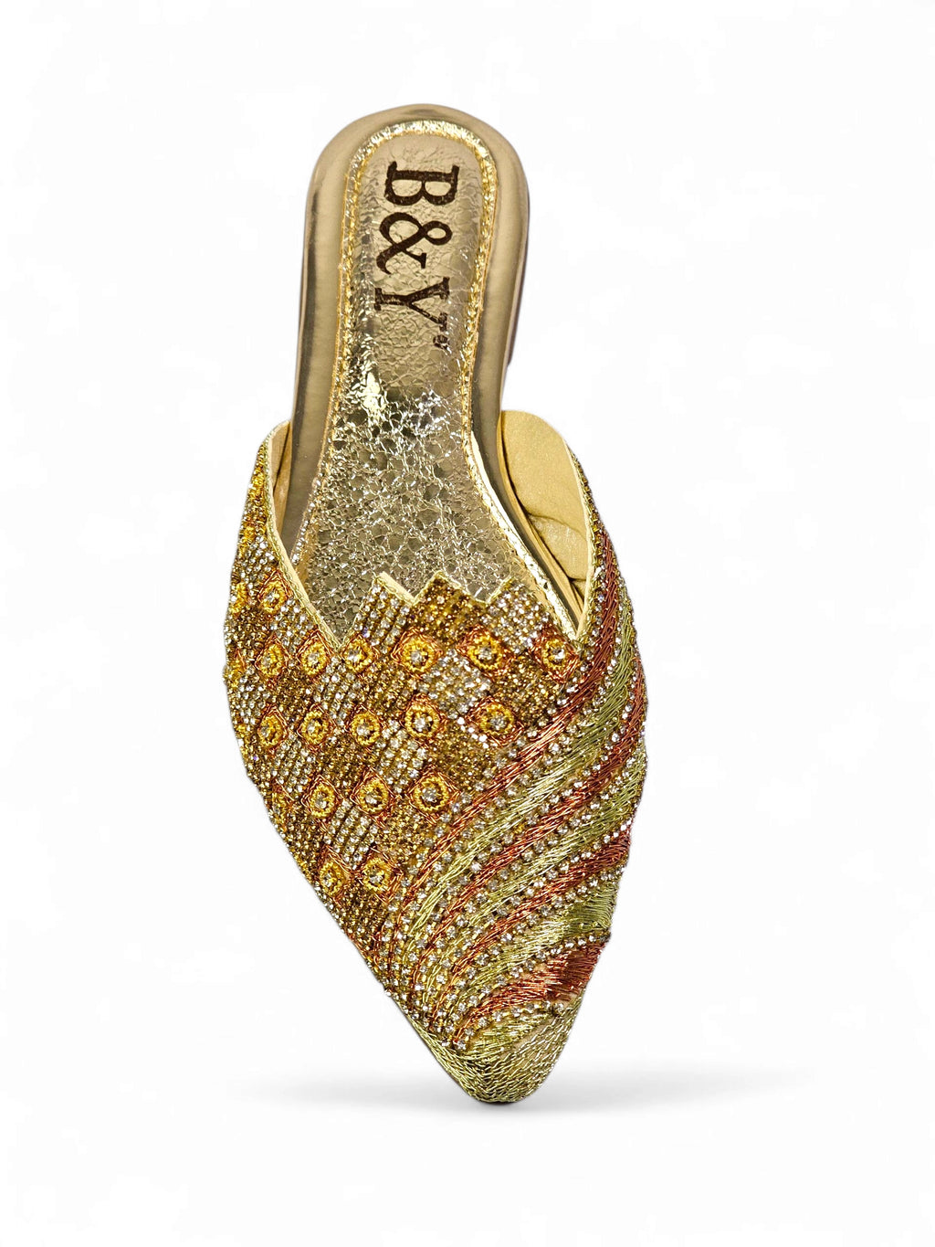Mule 9375 dourado Sem Salto