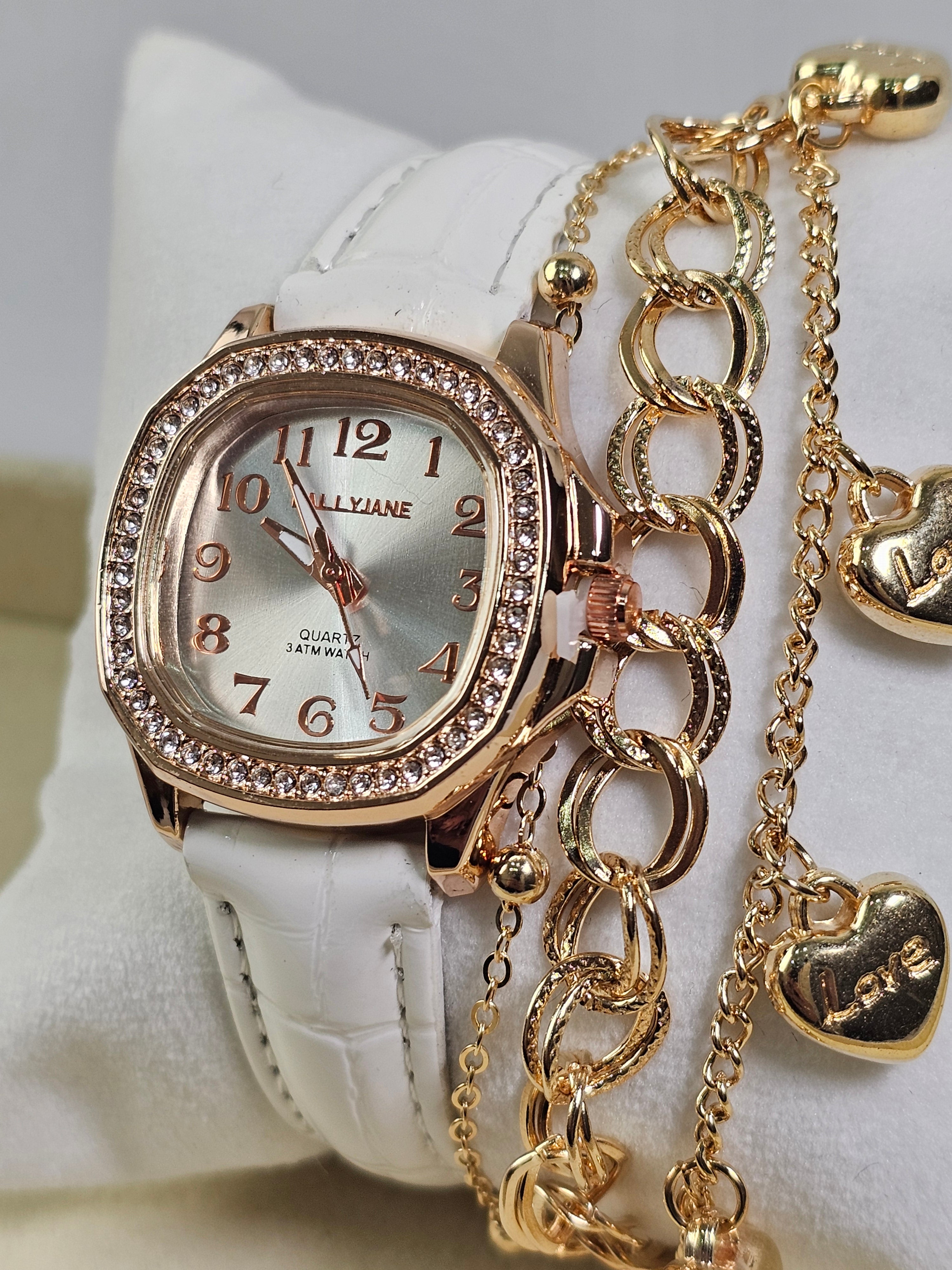 Relógio Prova d’Água com Pulseira Folheada 049