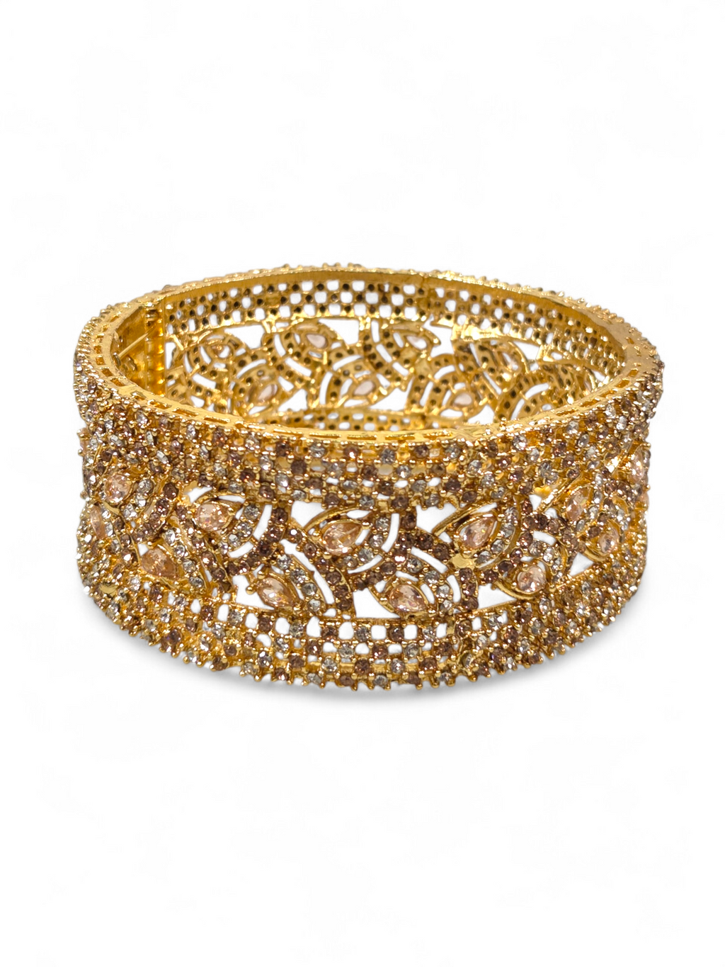 Bracelete Folheado Semi Joia Dourada #1066