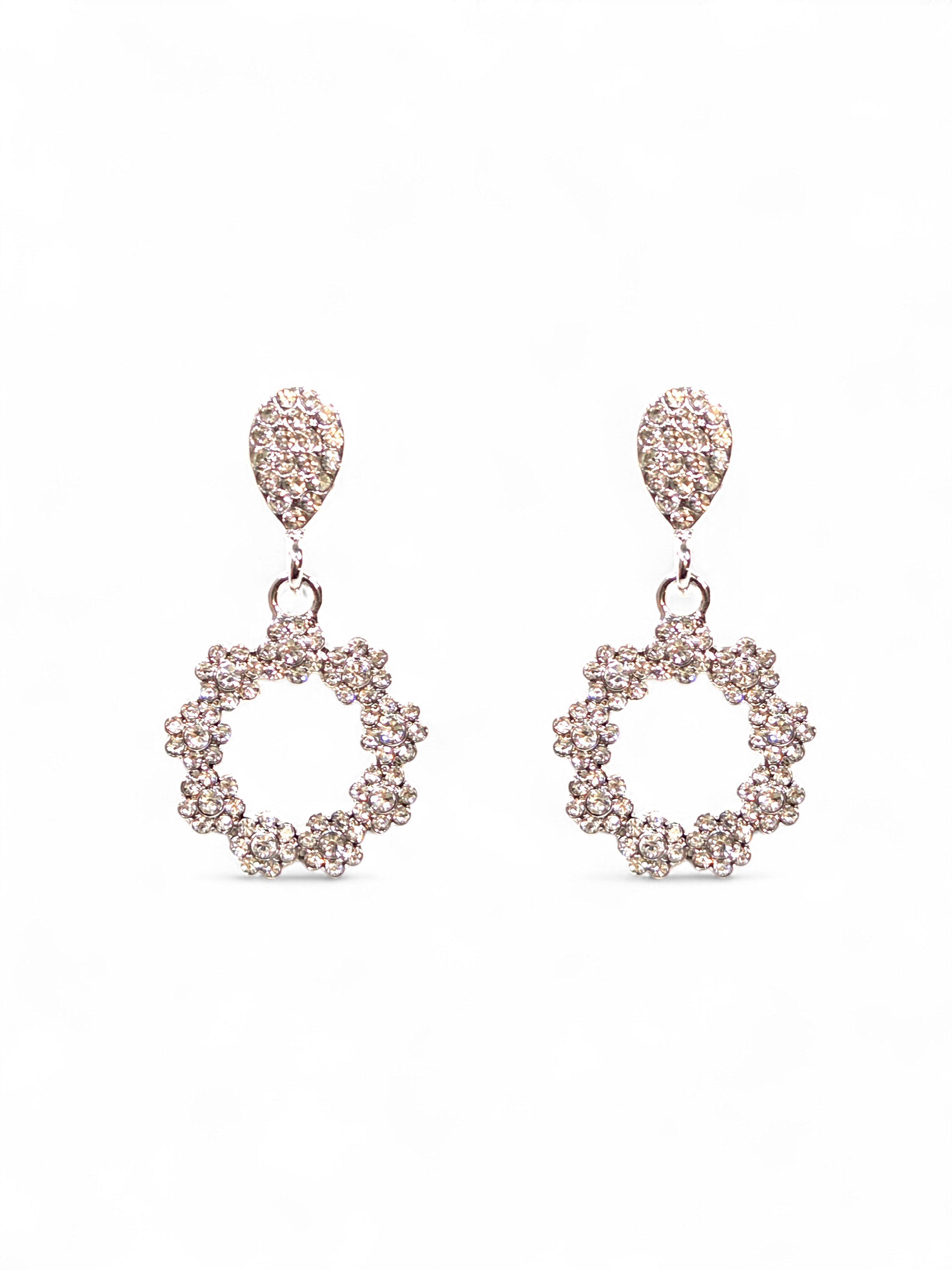 Brinco Cristal Zirconia Prata 089