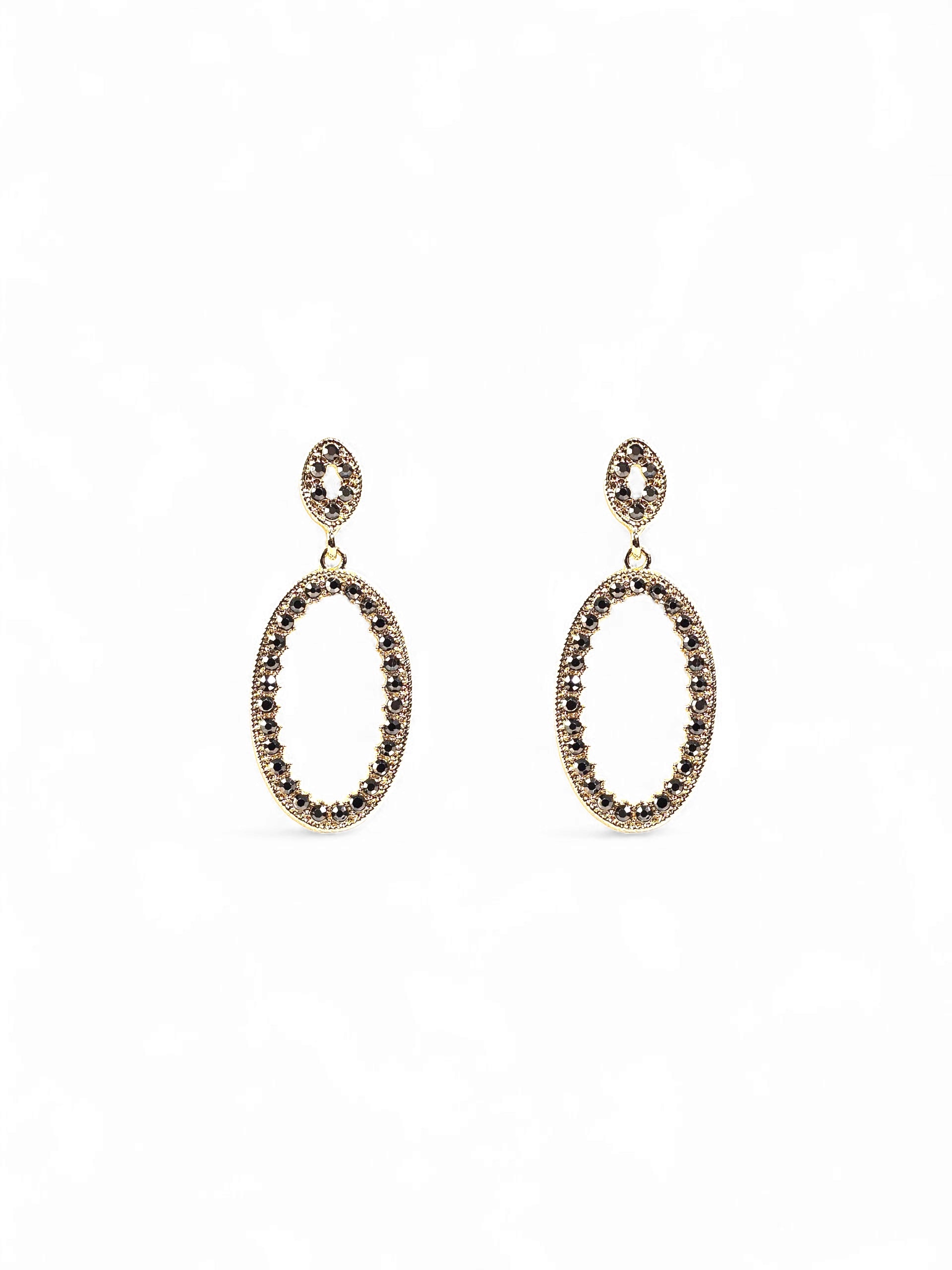 Brinco Cristal Dourado 036