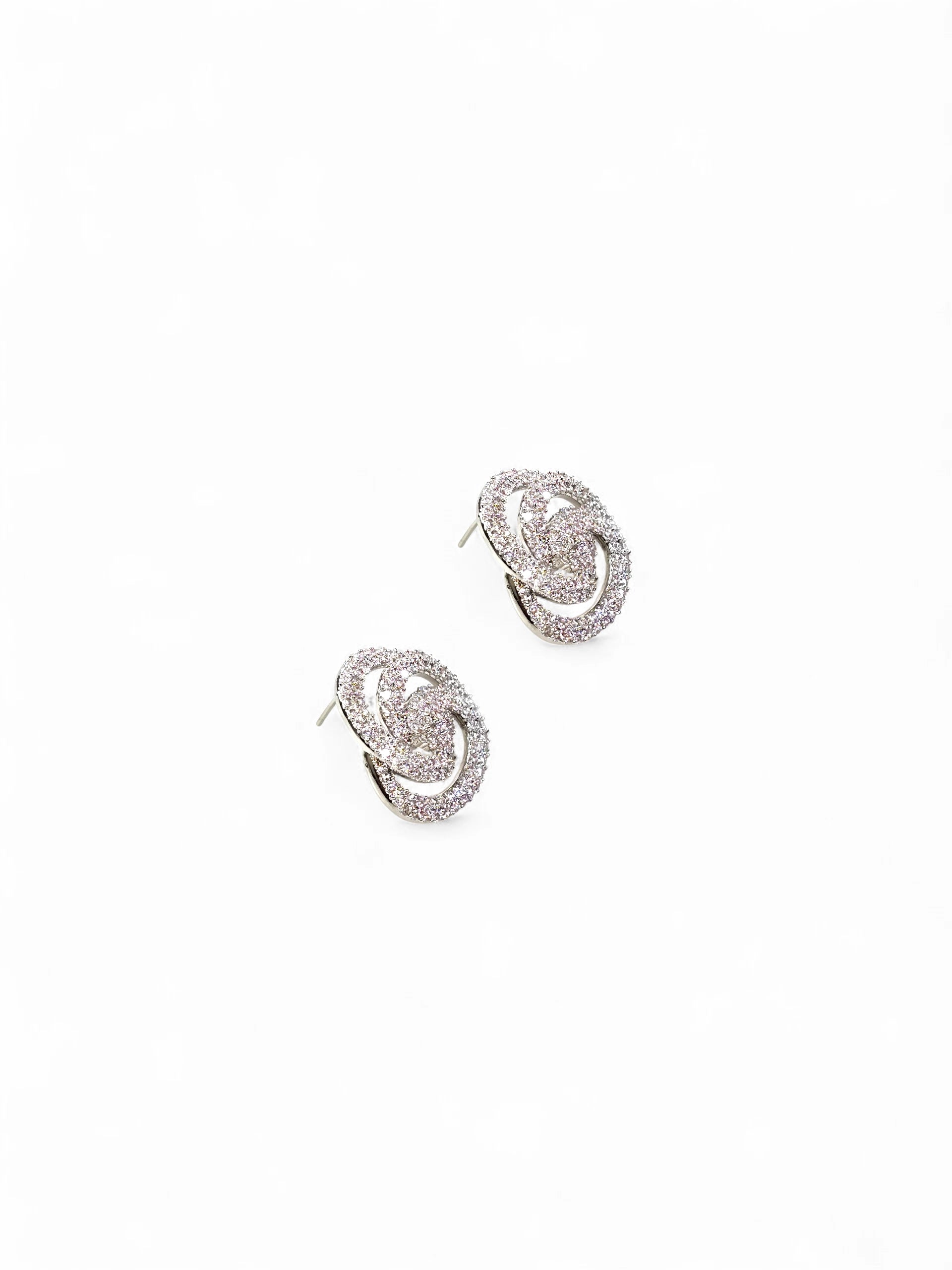 Brinco Cristal Zirconia Prata 057