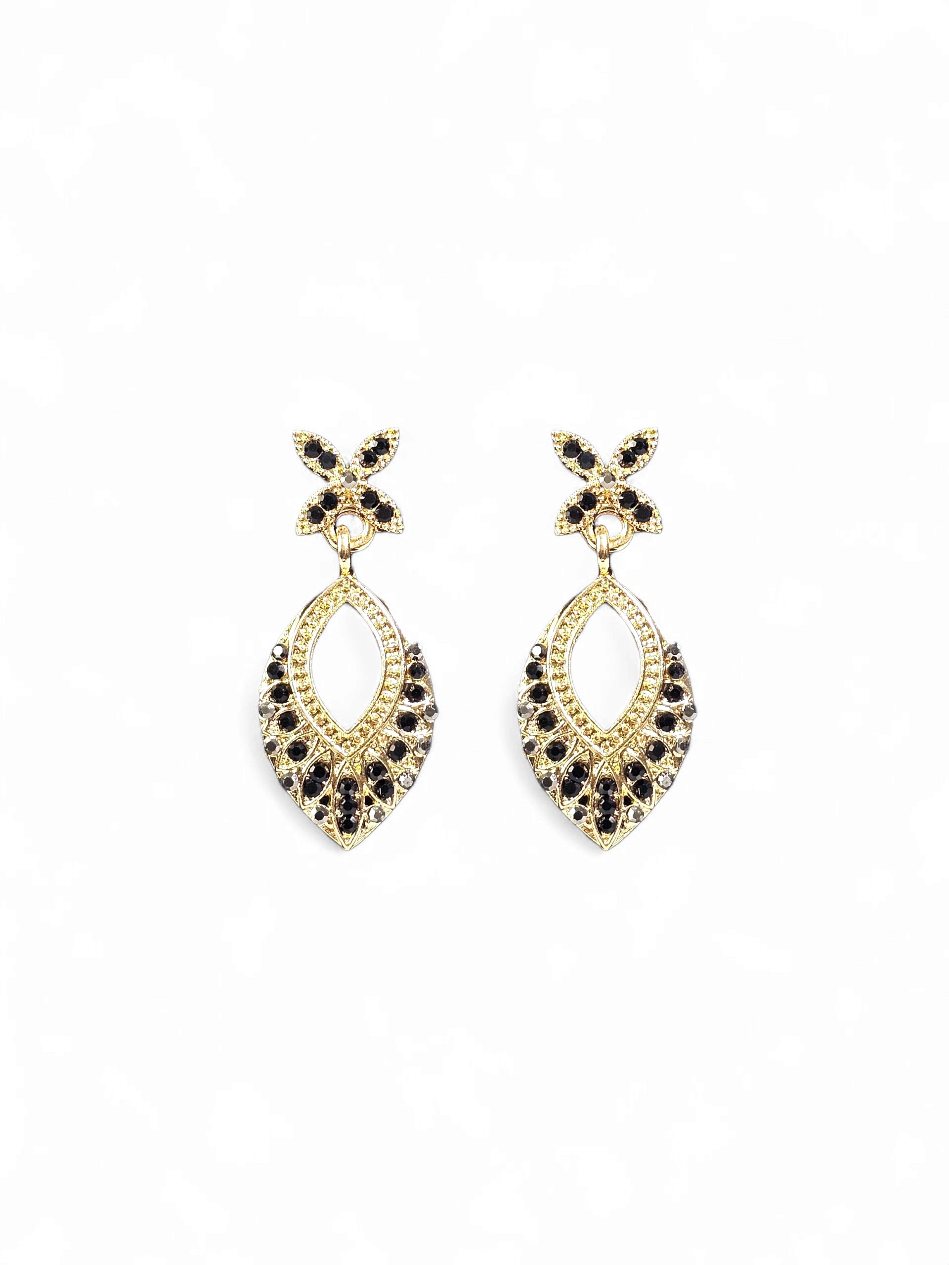 Brinco Cristal Dourado 048