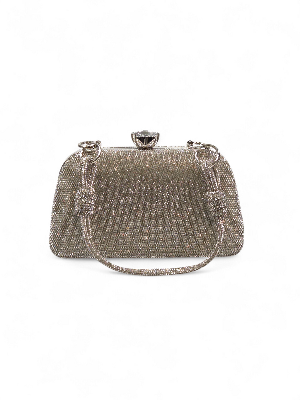 Bolsa Clutch Cristal Prata 1052